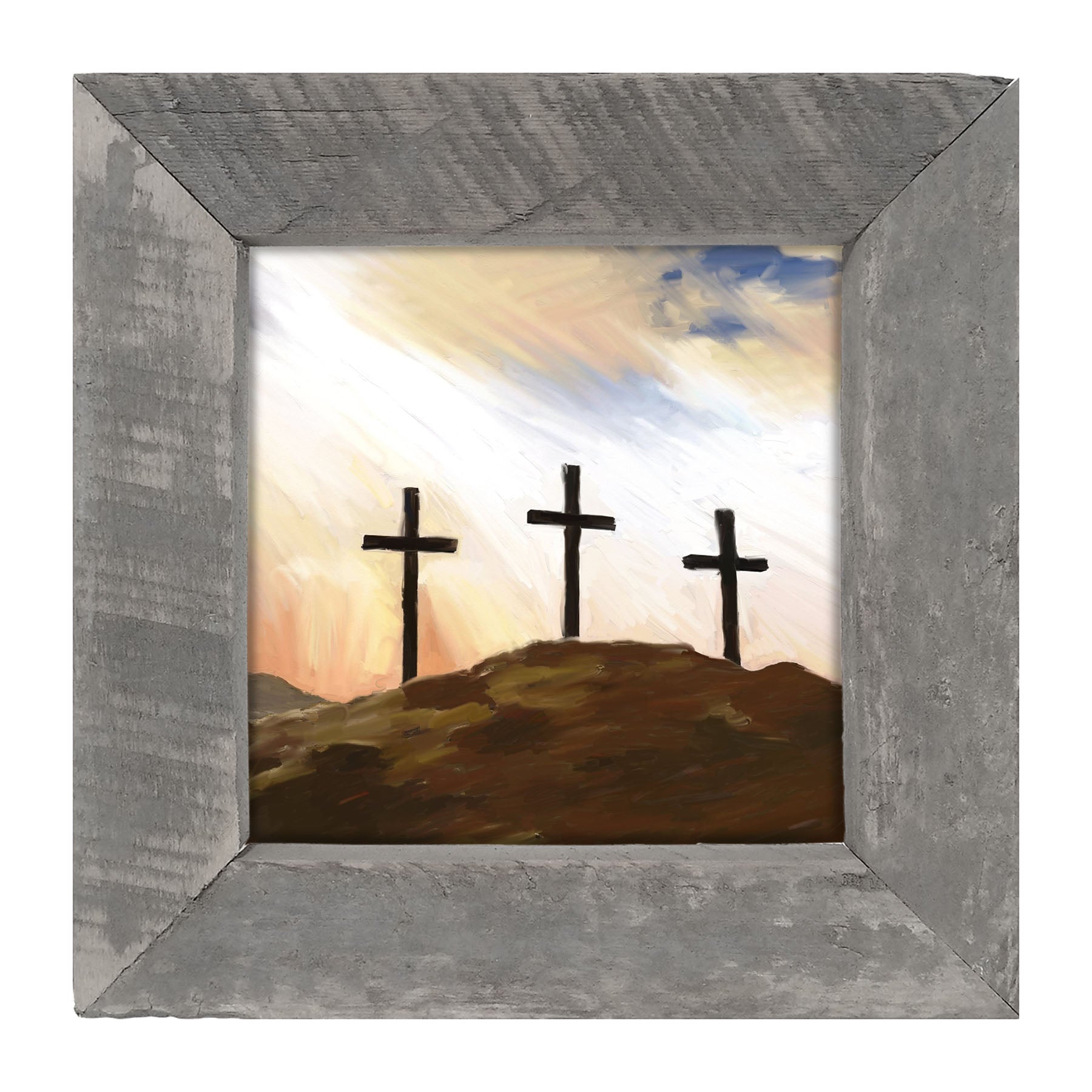 Crosses on a Hill - Framed art