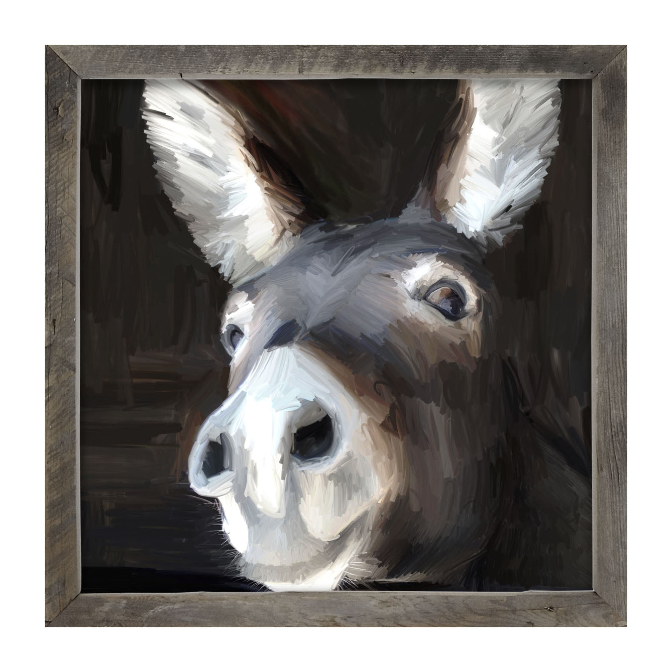 Two Donkeys Painting | Acrylic Painting | Handpainted Acrylic Painting 2024 | Acrylic on Canvas | Framed Paintings | Hanpainted Canvas Art