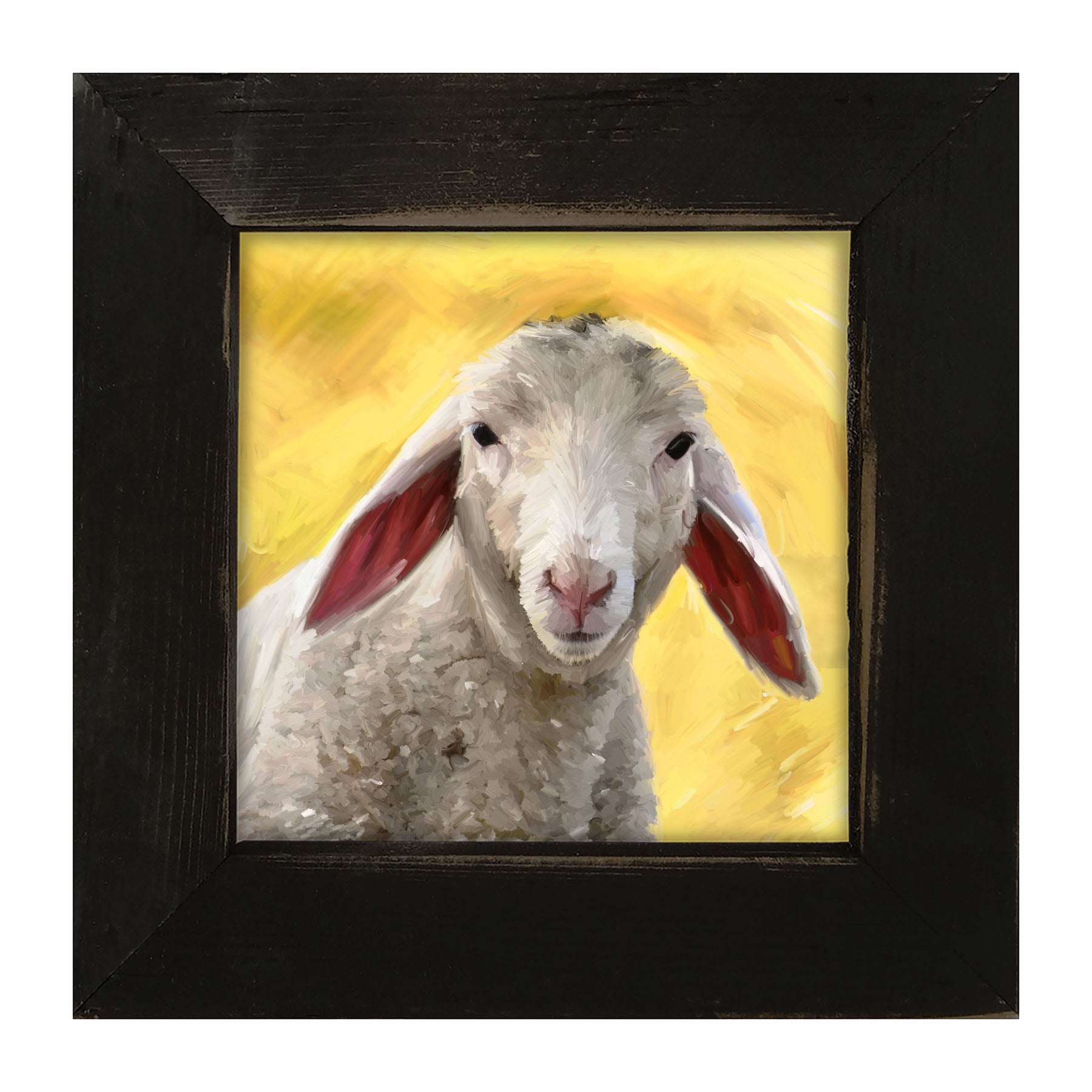 Floppy Ears Lamb - Framed art