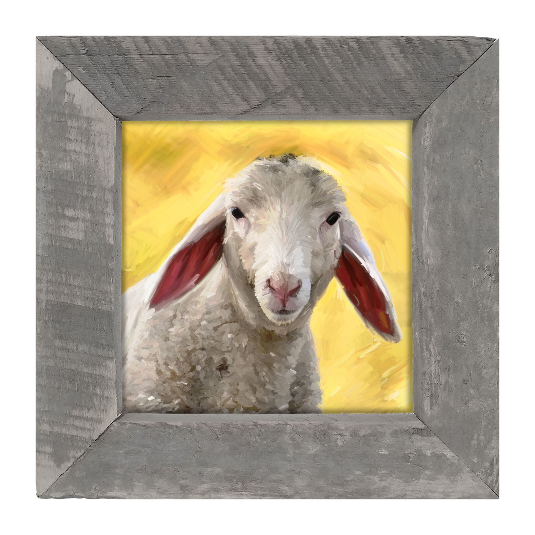 Floppy Ears Lamb - Framed art