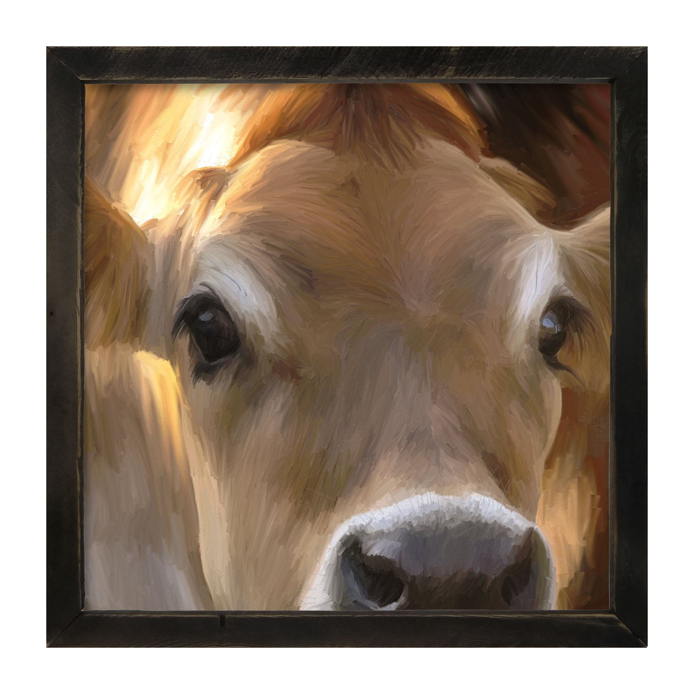 Jersey Cow - Framed art