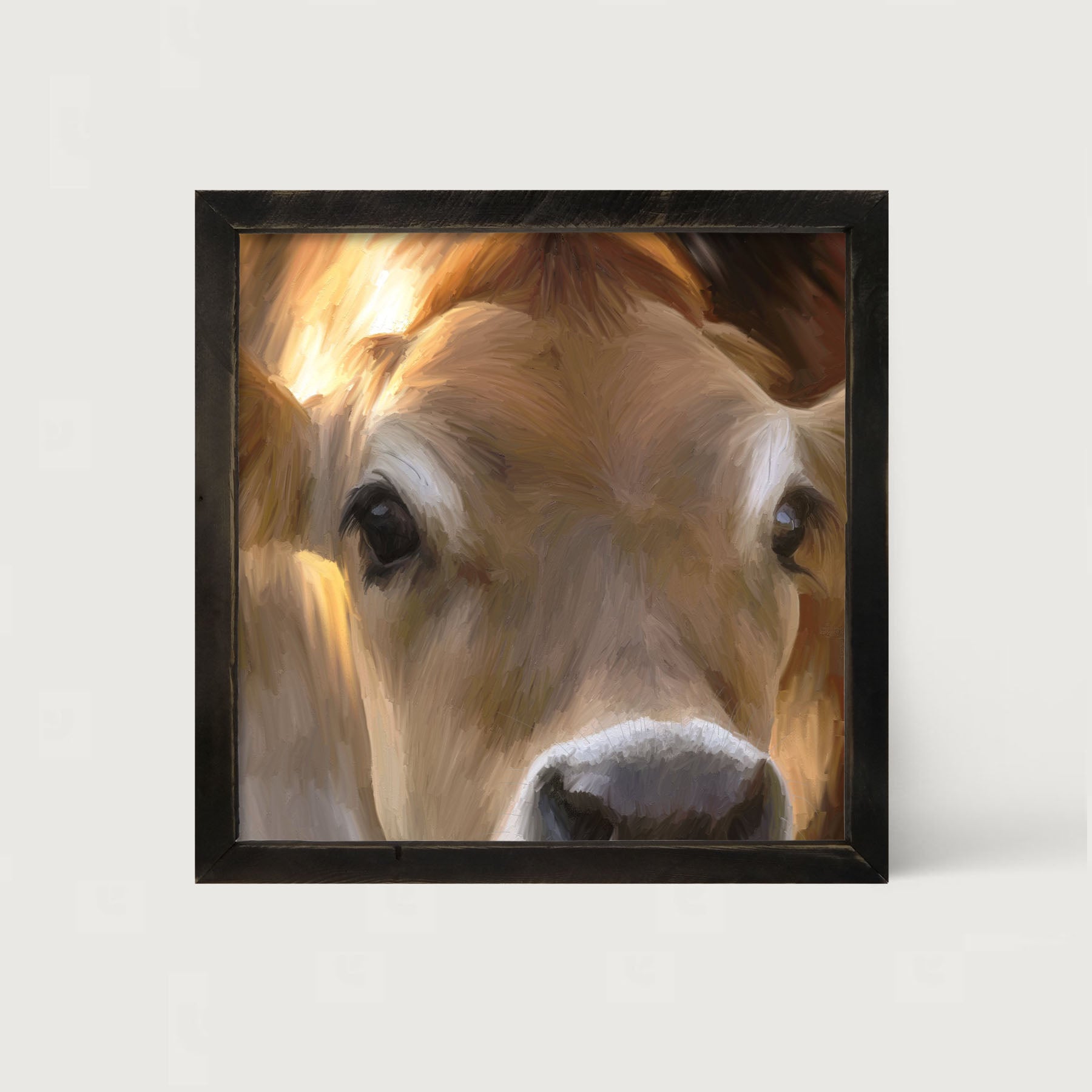 Jersey Cow - Framed art