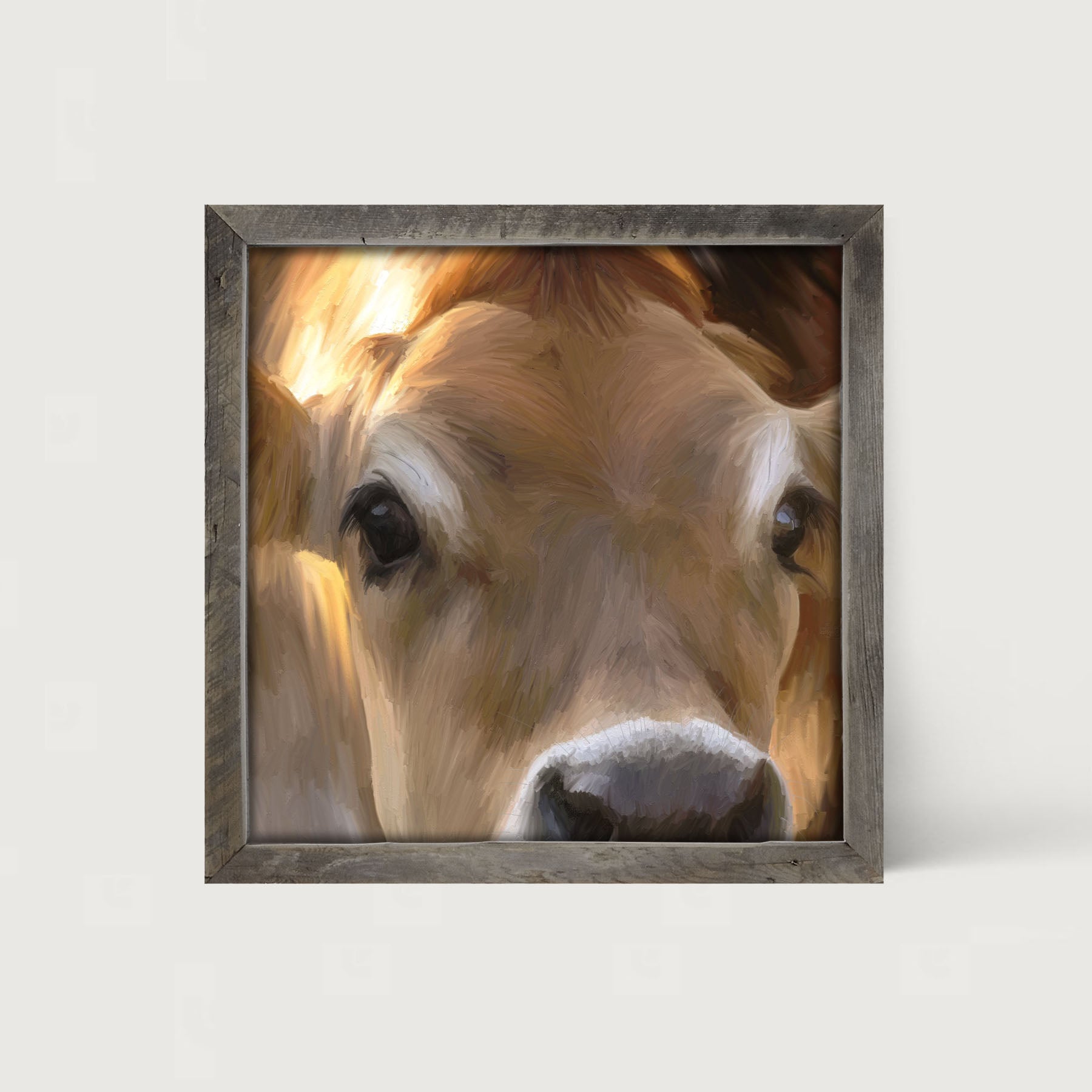 Jersey Cow - Framed art