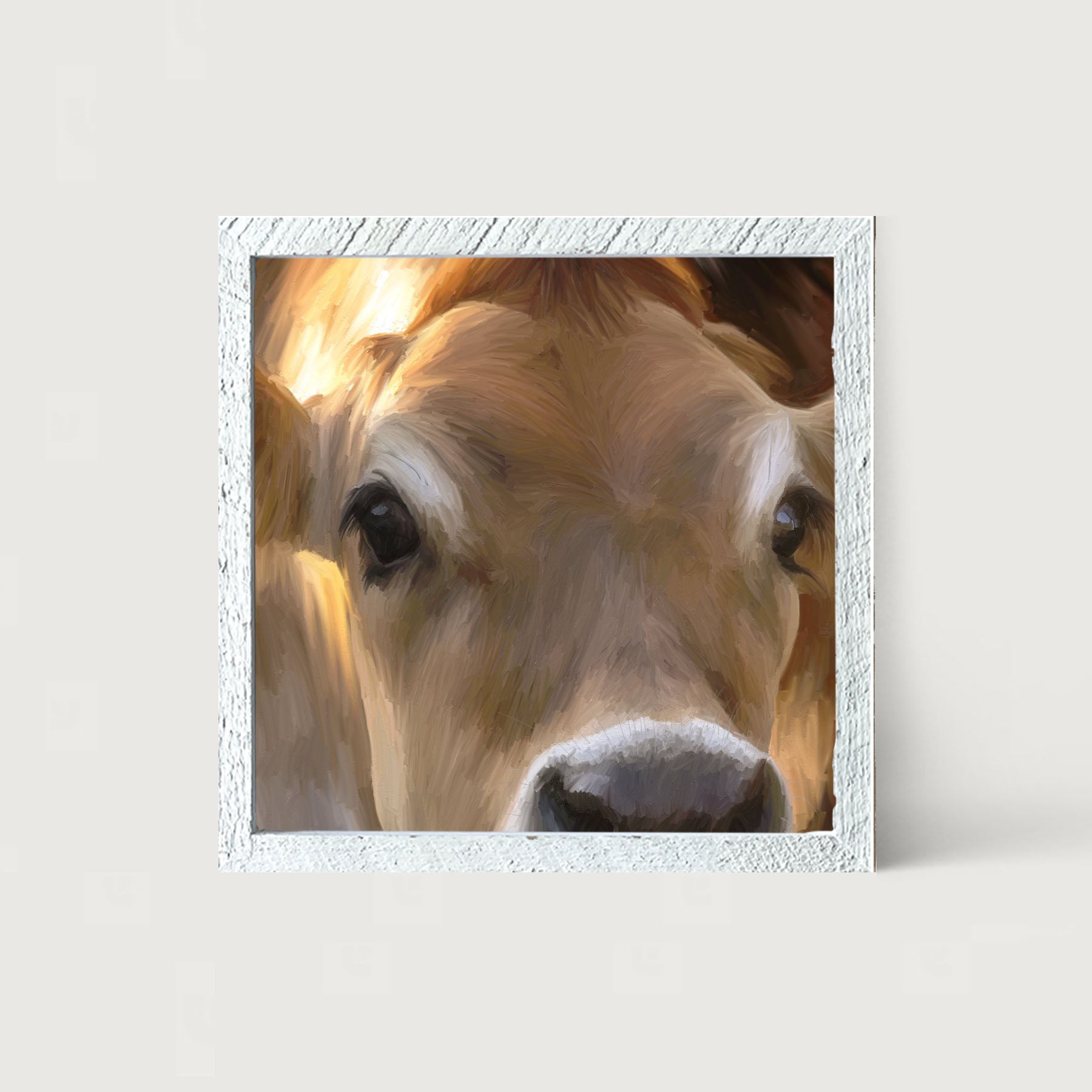 Jersey Cow - Framed art