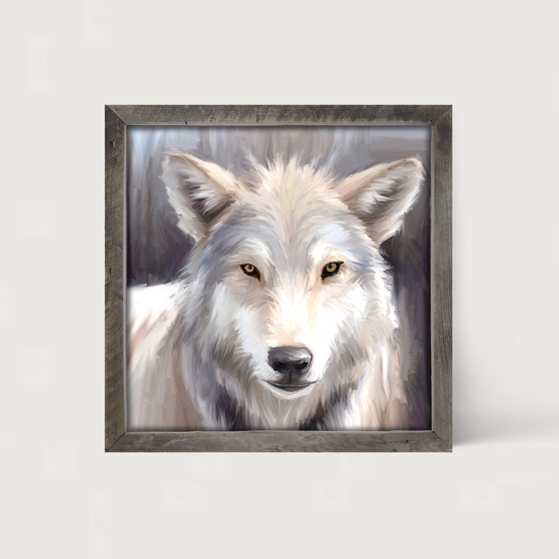 Wolf Portrait - Framed art