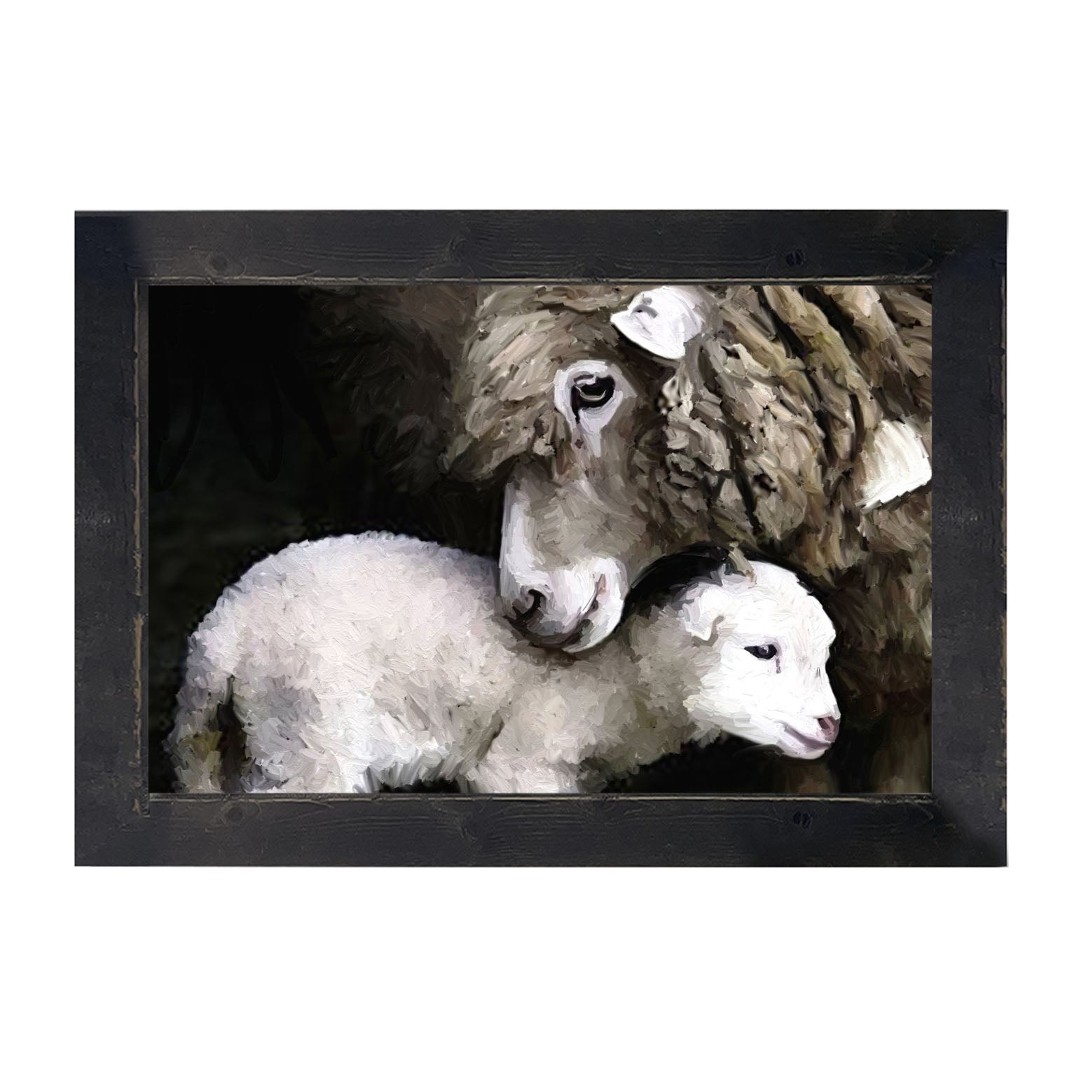 Mother Lamb - Framed art