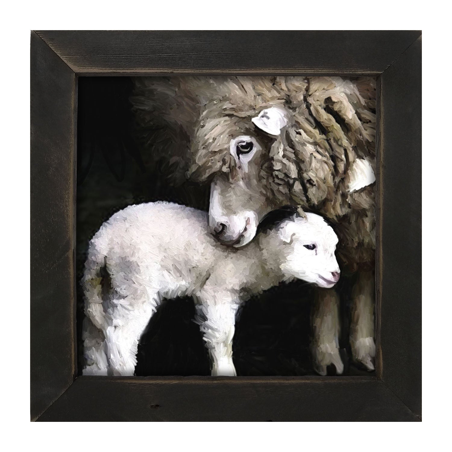 Mother Lamb - Framed art