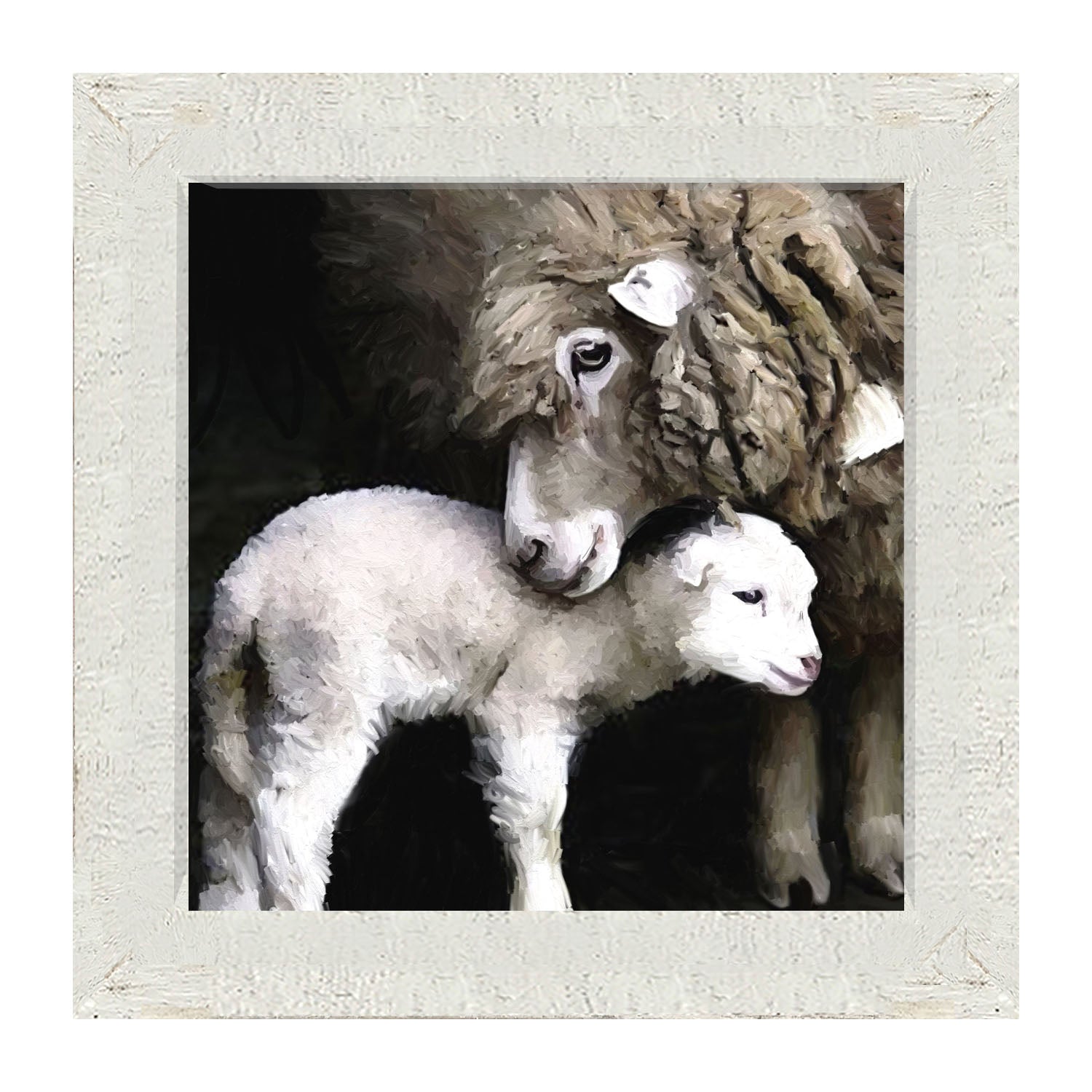 Mother Lamb - Framed art