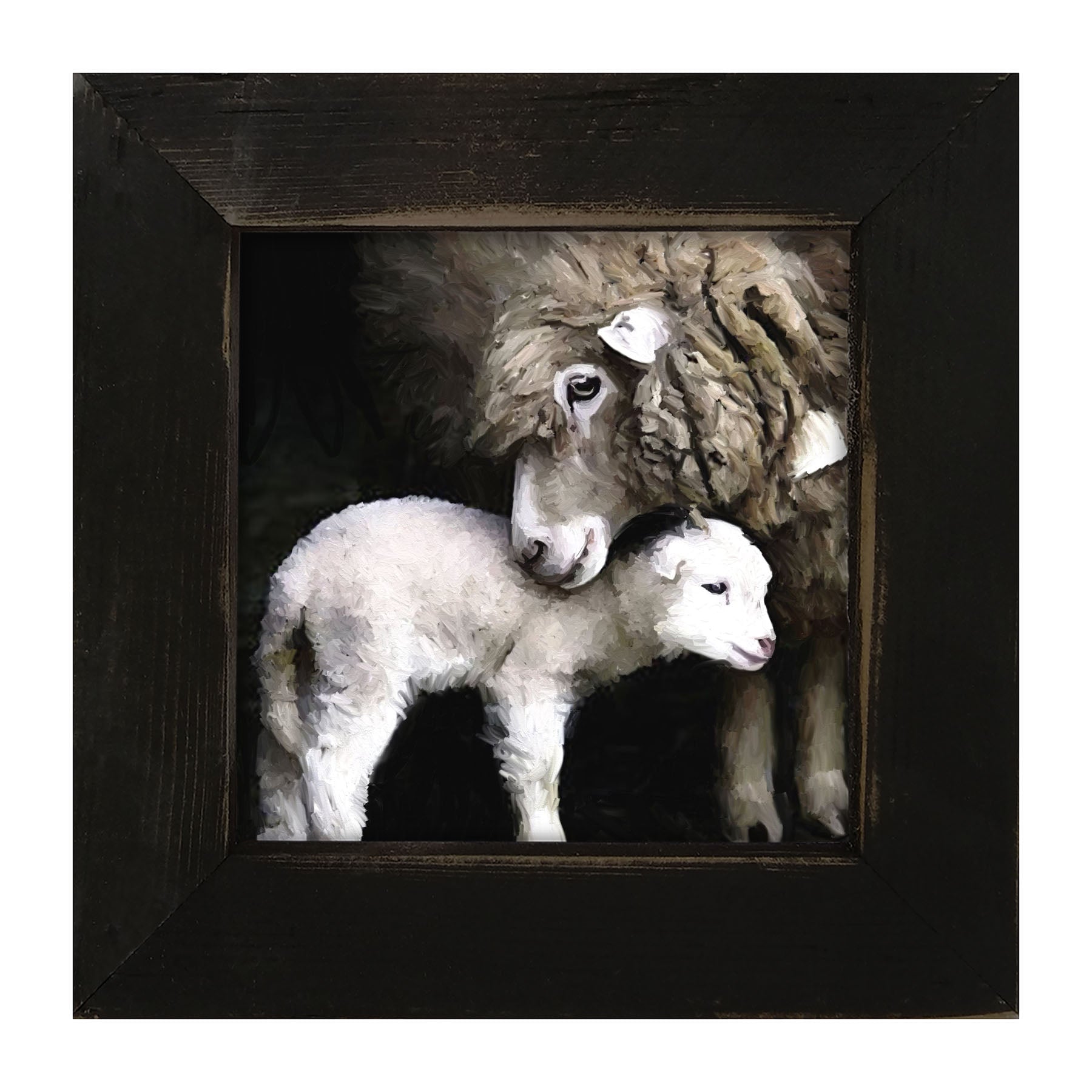 Mother Lamb - Framed art