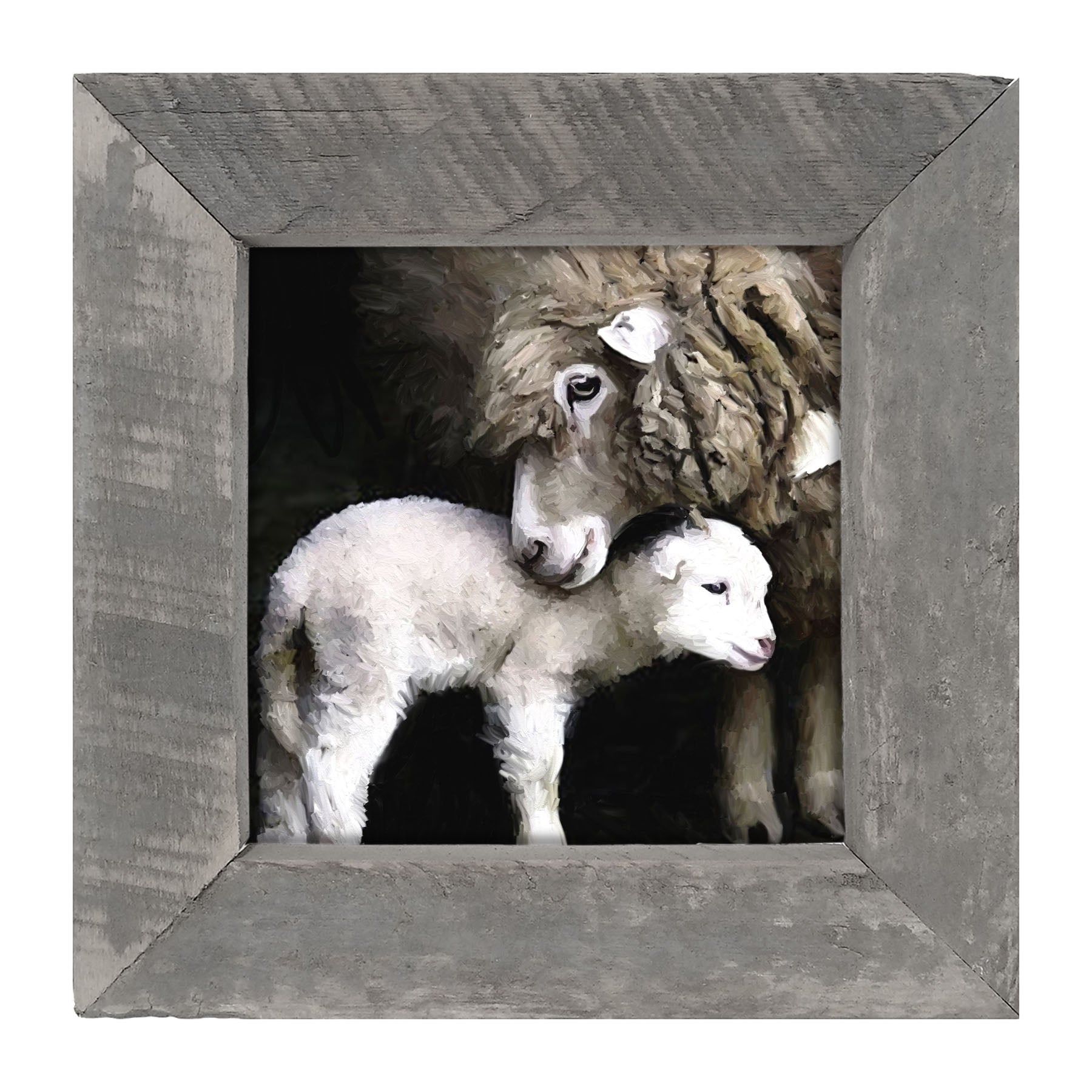 Mother Lamb - Framed art