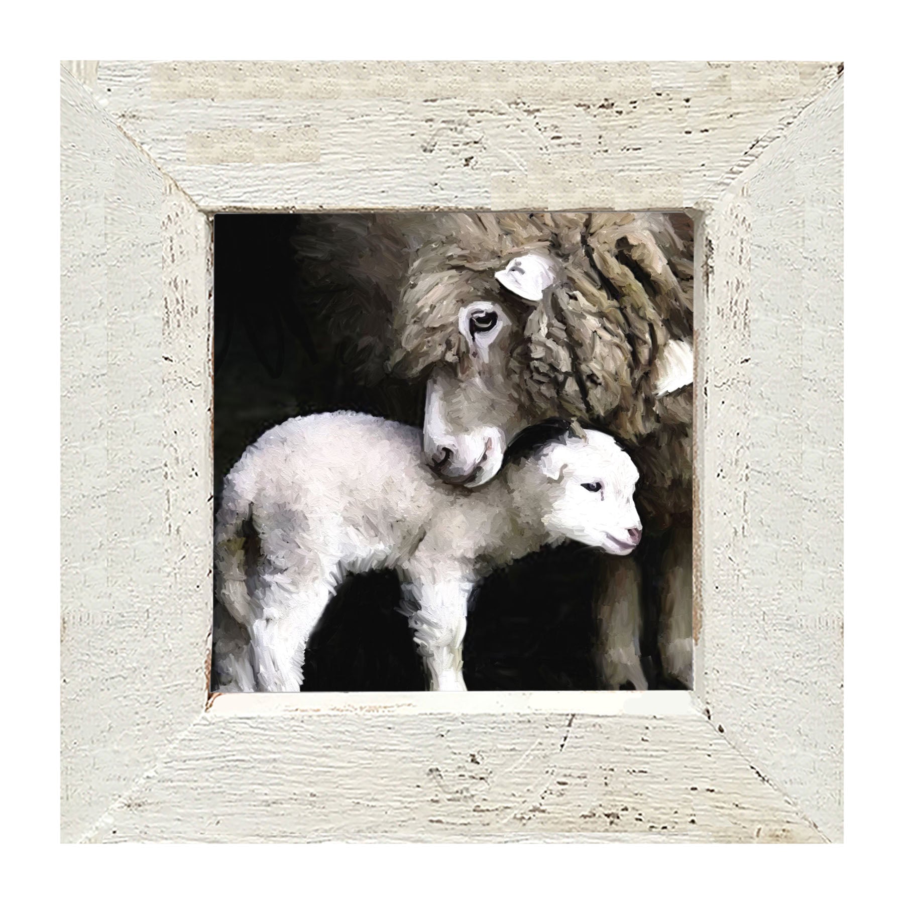 Mother Lamb - Framed art