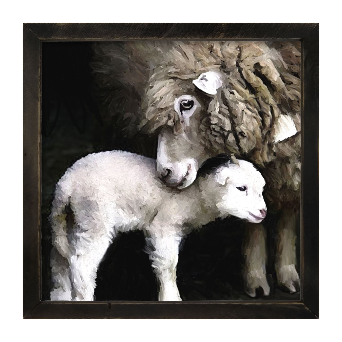 Mother Lamb - Framed art