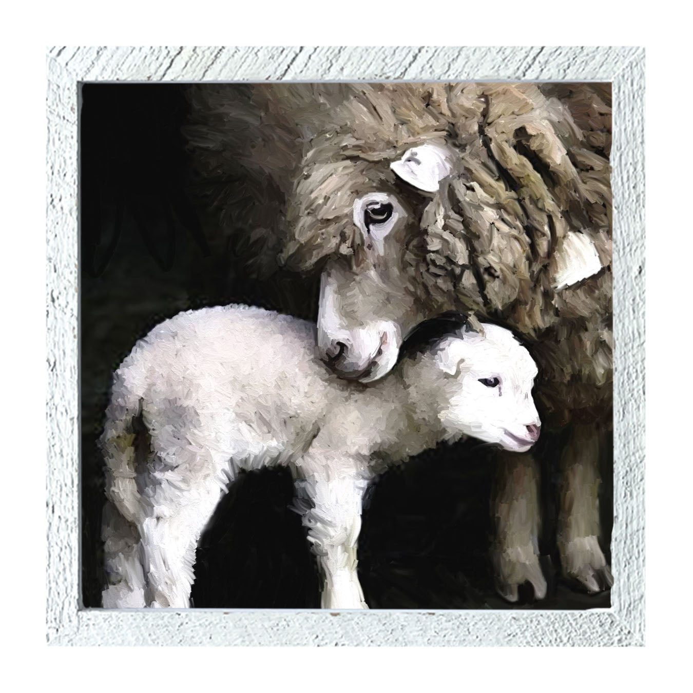 Mother Lamb - Framed art