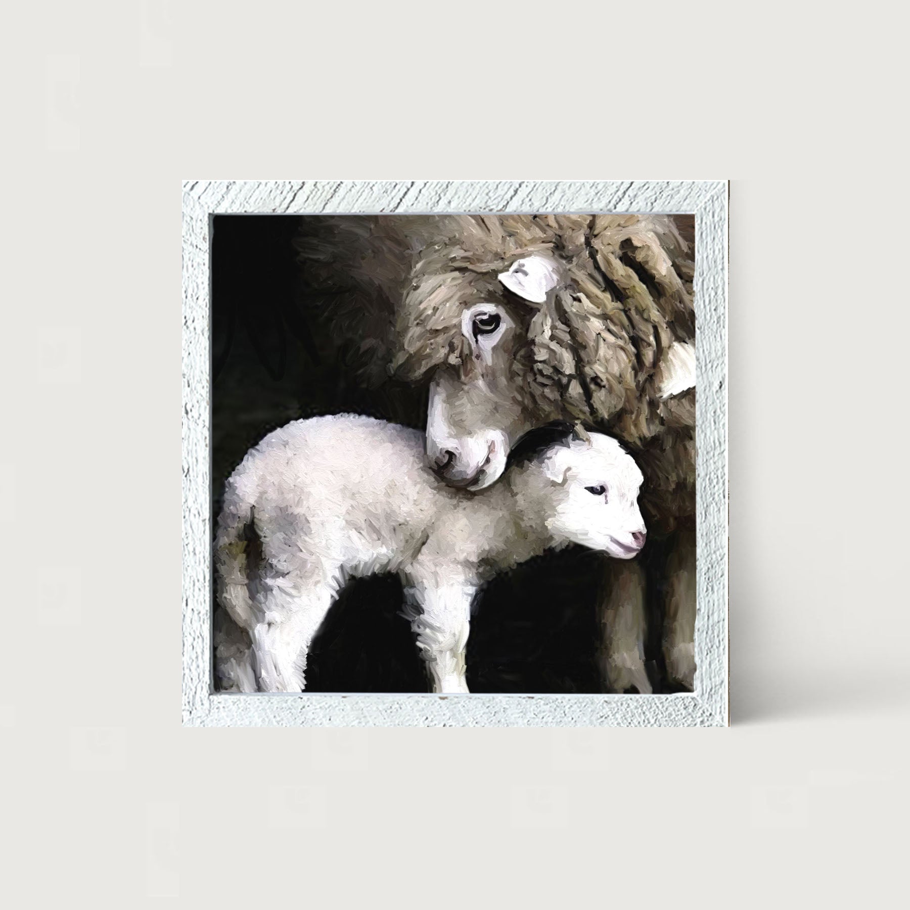 Mother Lamb - Framed art