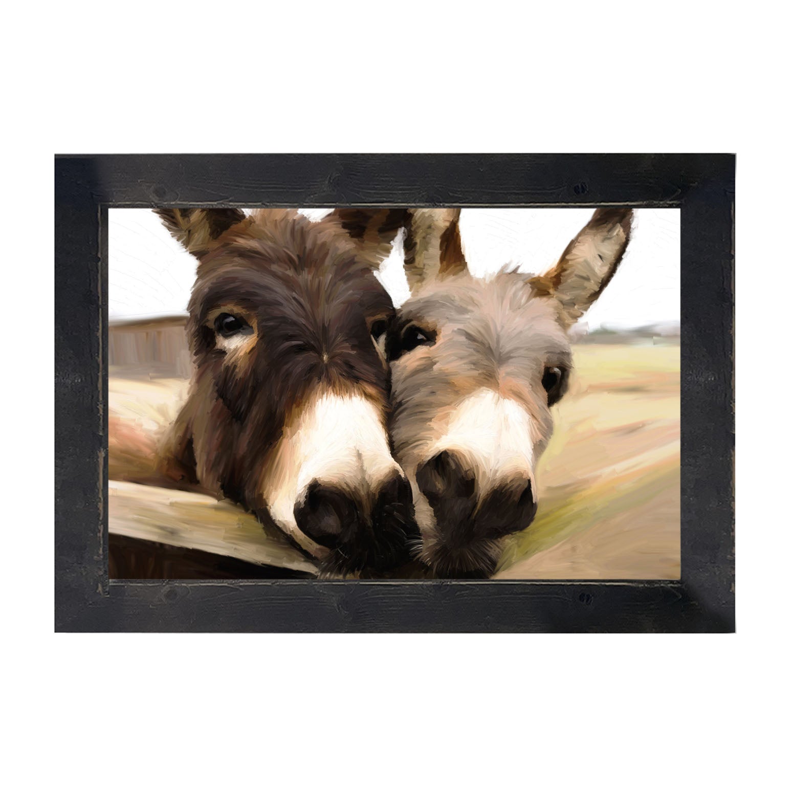 Two Donkeys - Framed art