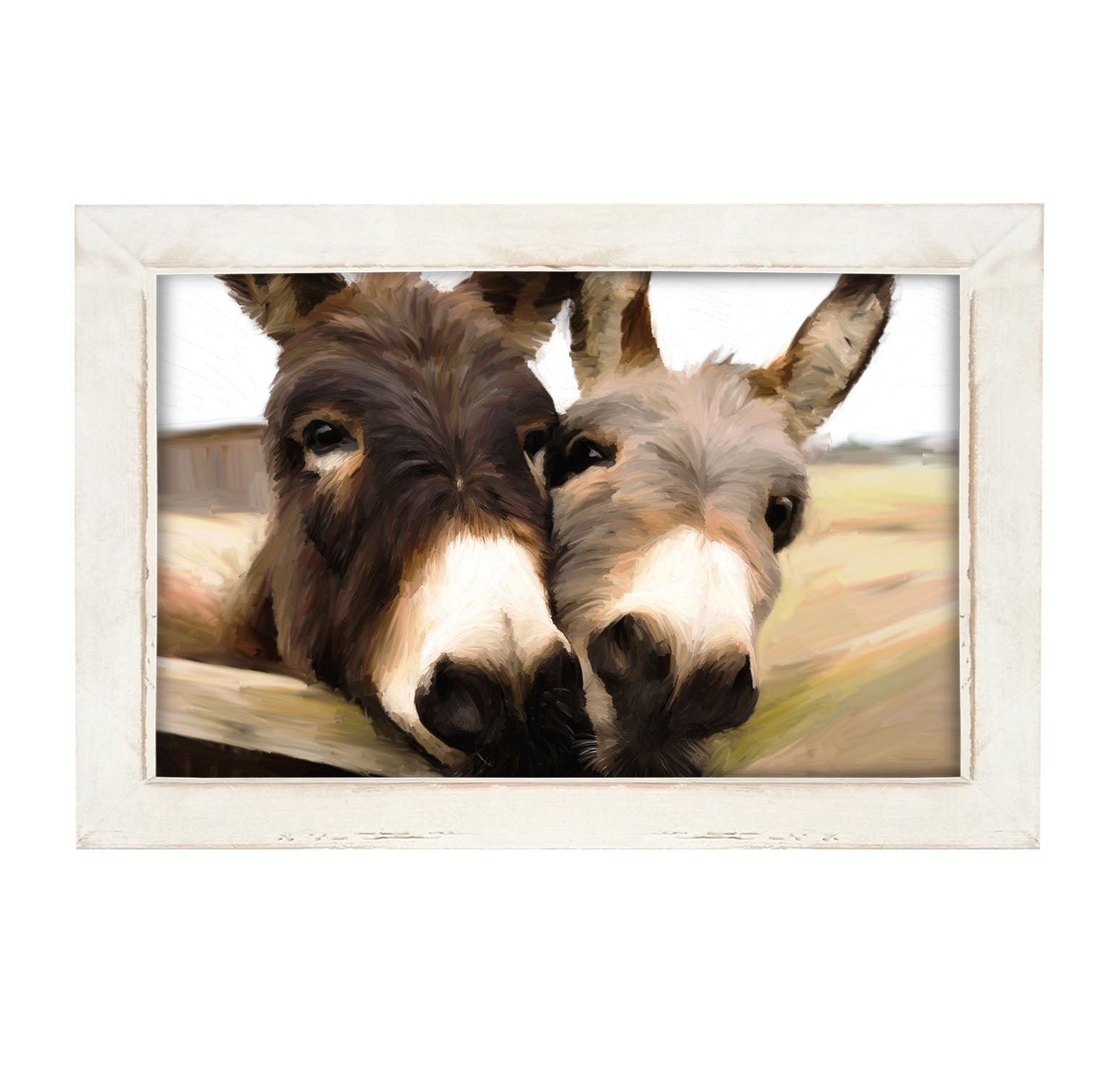 Two Donkeys - Framed art