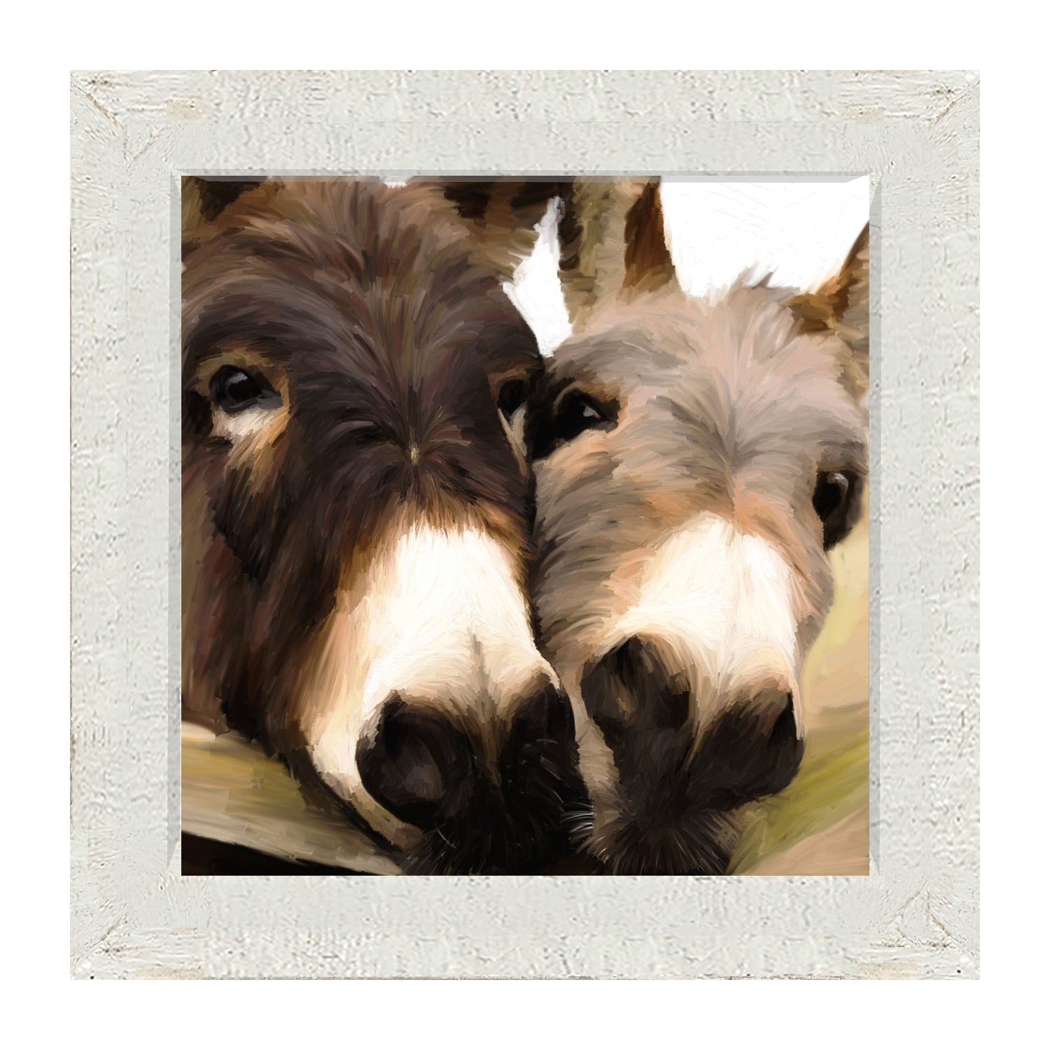 Two Donkeys - Framed art