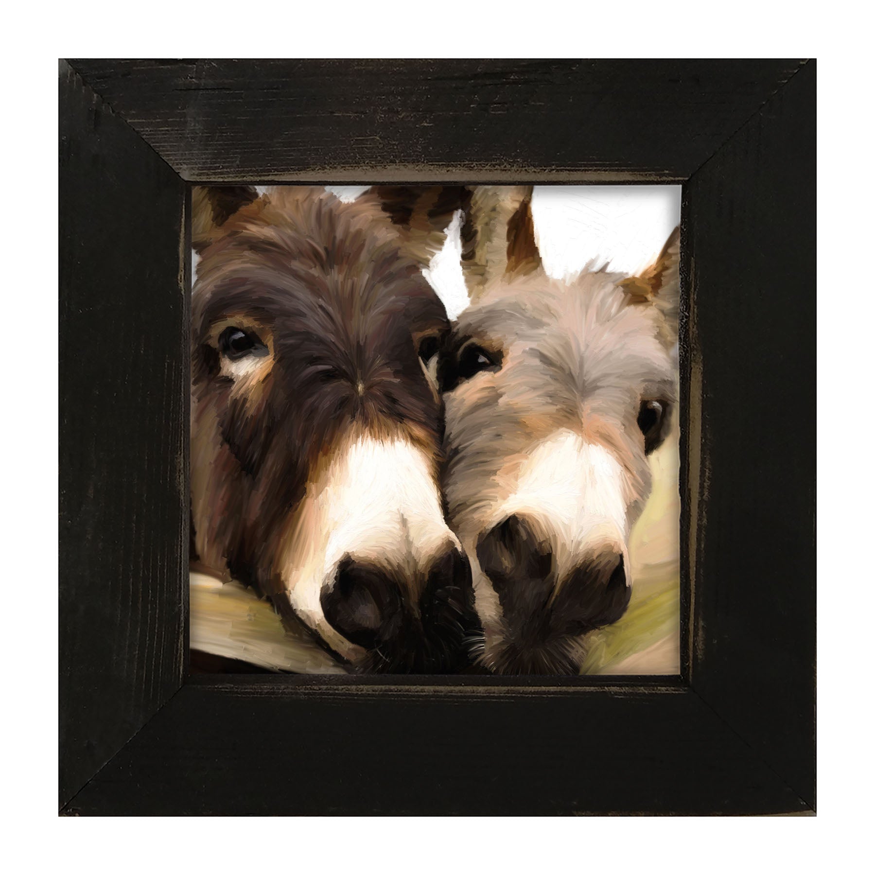 Two Donkeys - Framed art