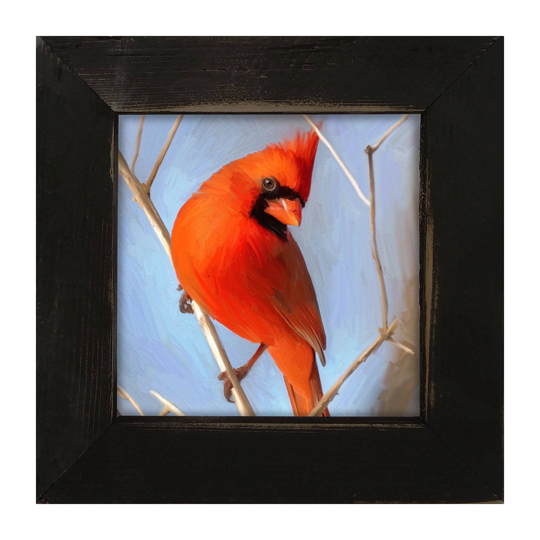 Bright Red Cardinal - Framed art