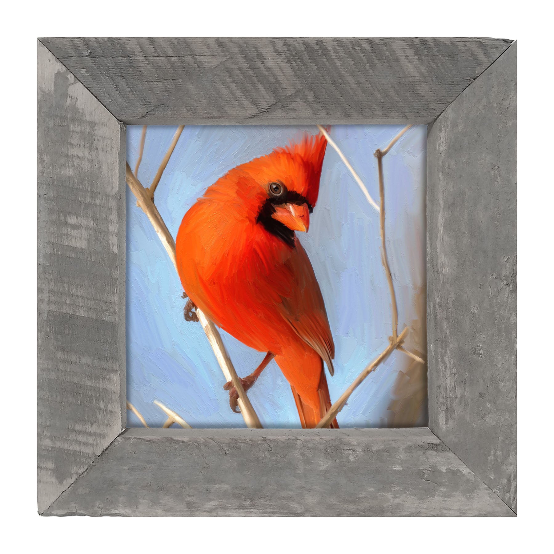 Bright Red Cardinal - Framed art