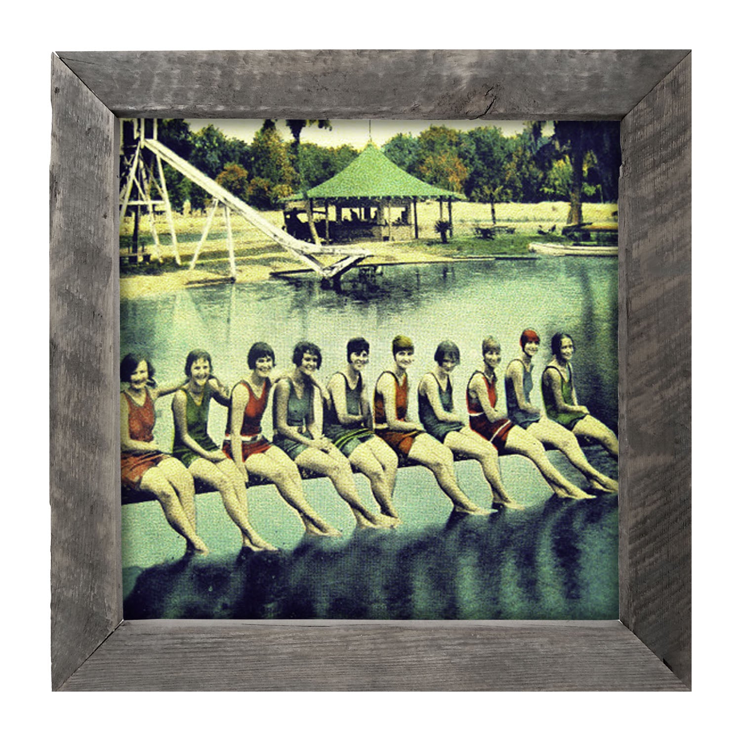 Girls Camp Postcard - Framed art