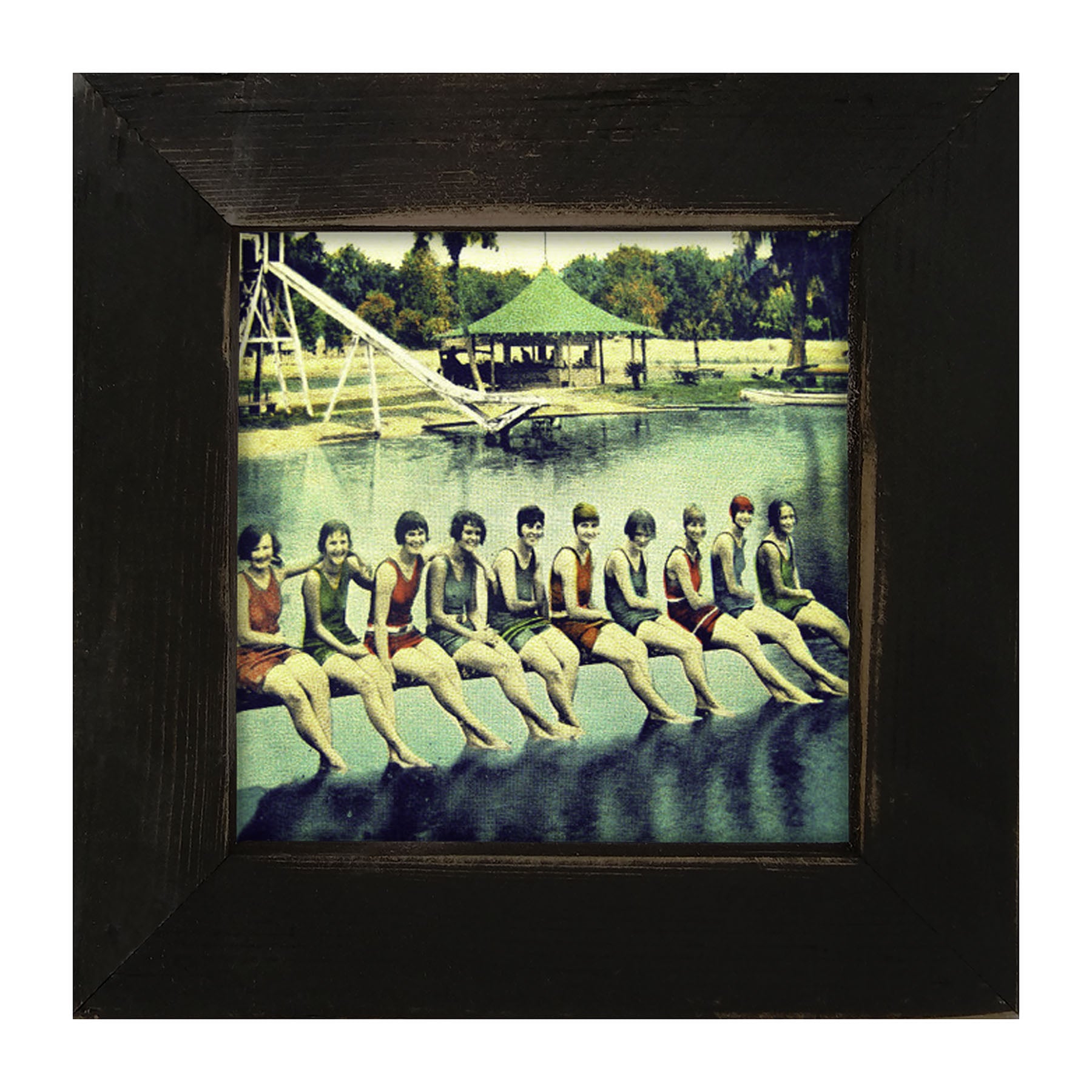 Girls Camp Postcard - Framed art