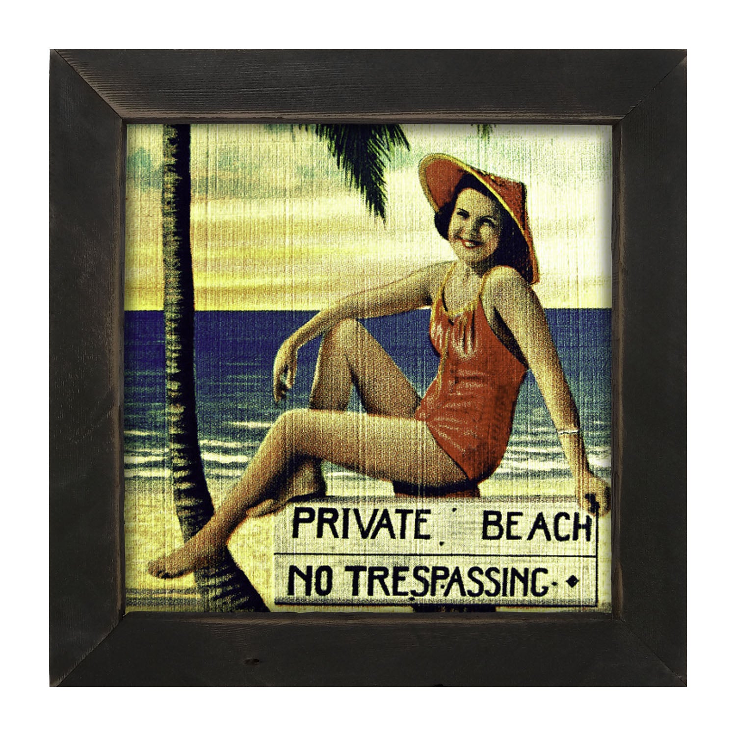 Private Beach - Framed art