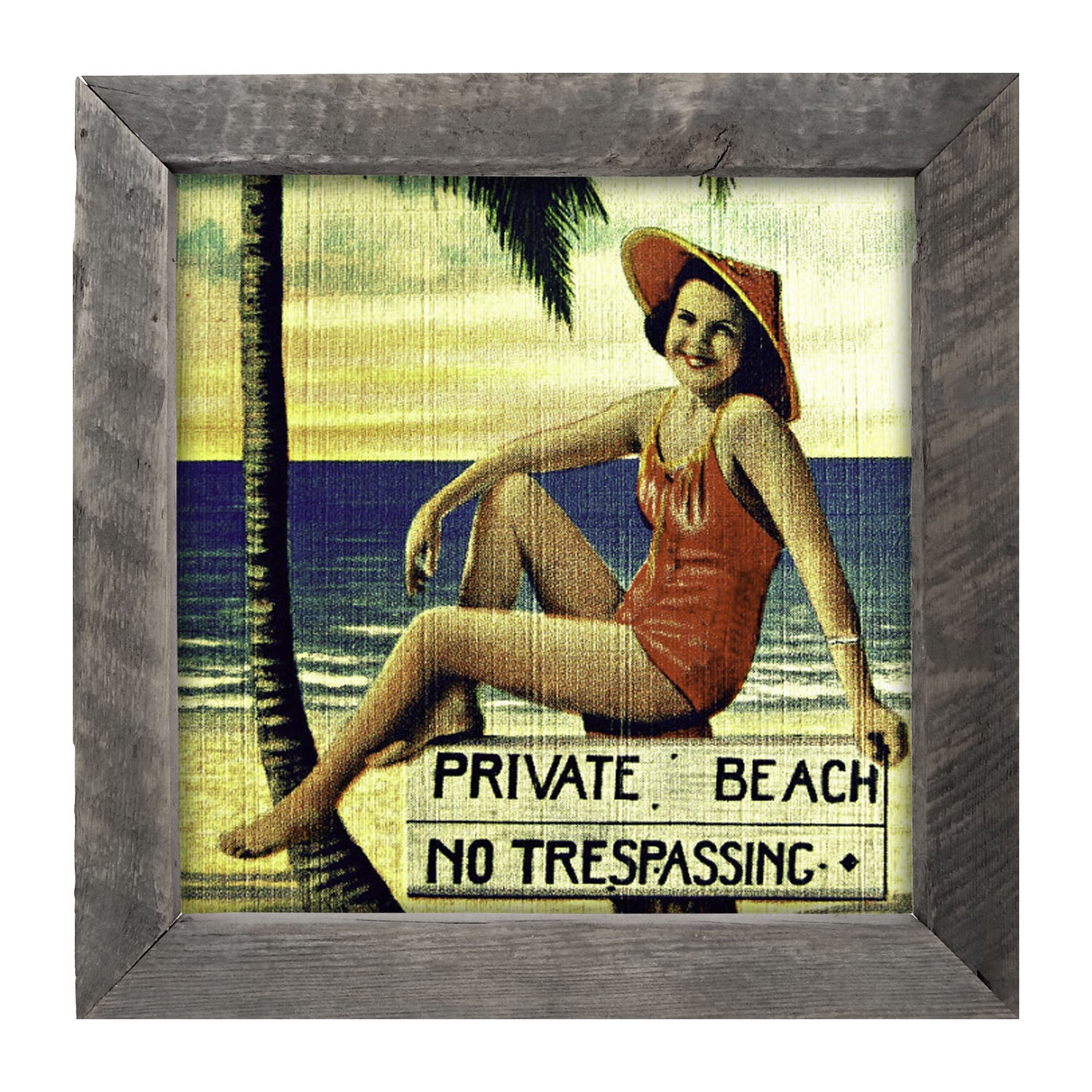 Private Beach - Framed art