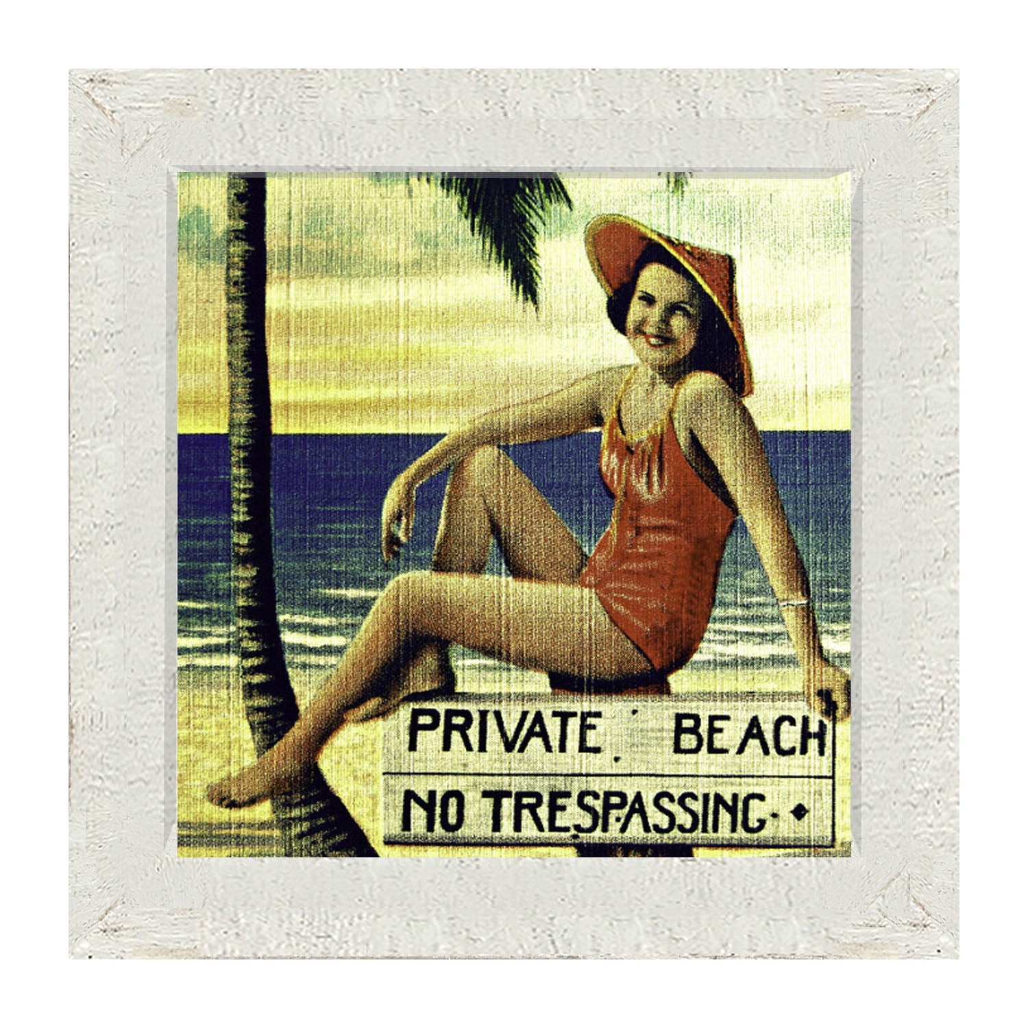 Private Beach - Framed art