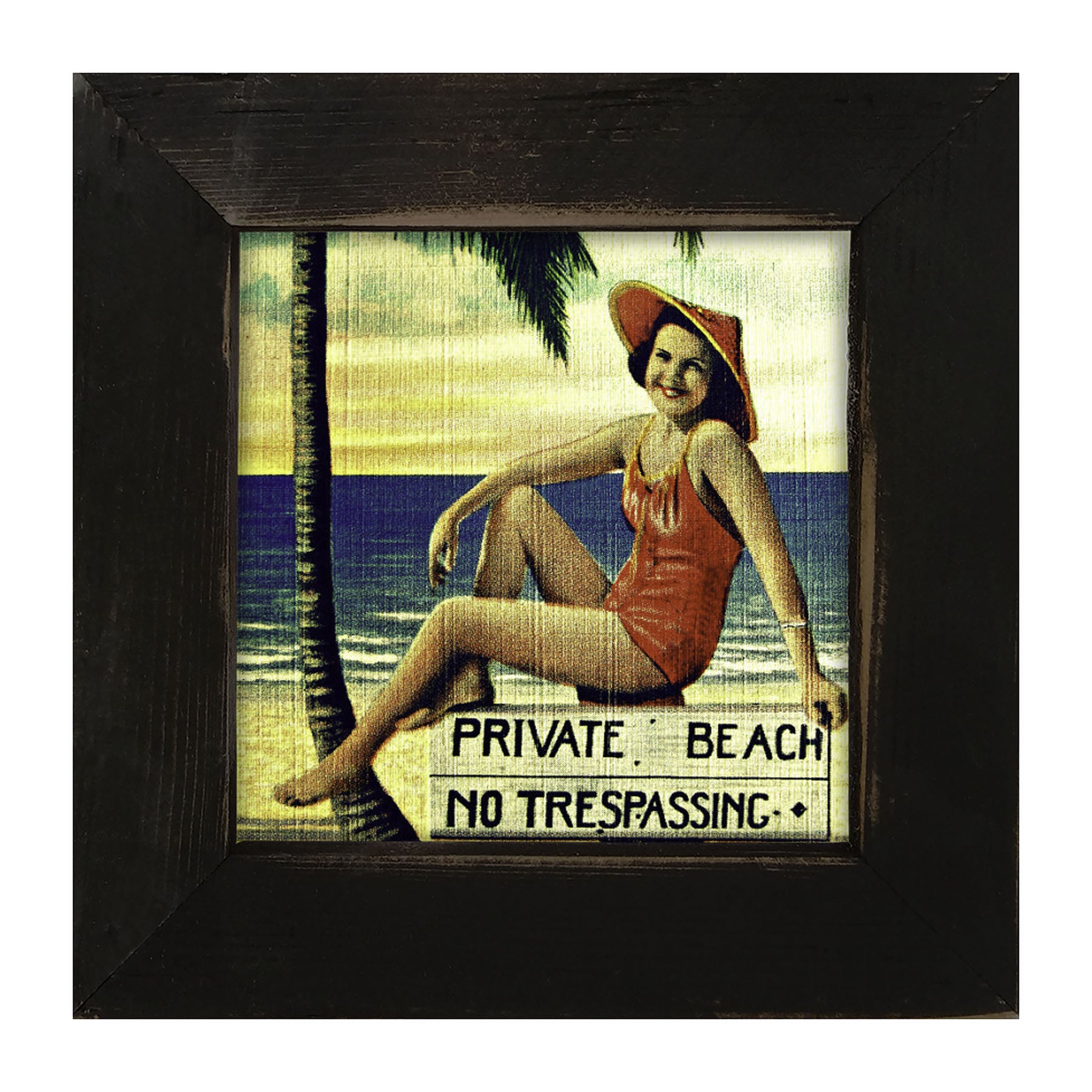 Private Beach - Framed art