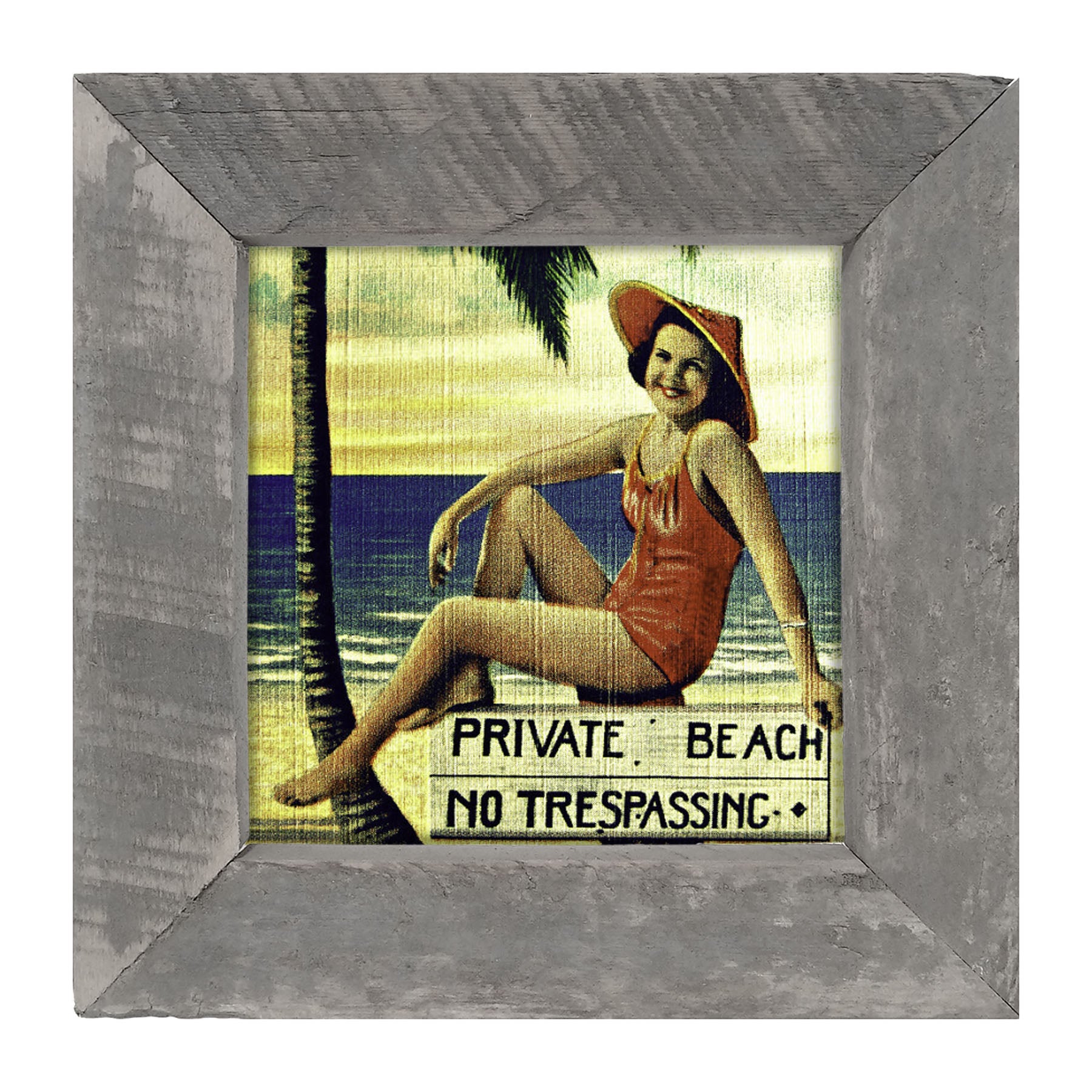 Private Beach - Framed art