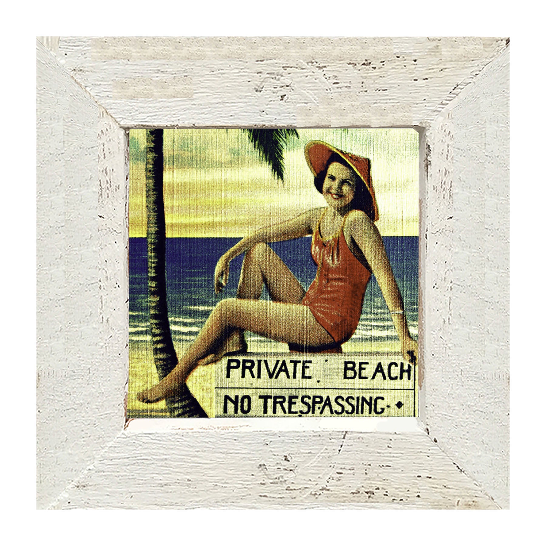 Private Beach - Framed art