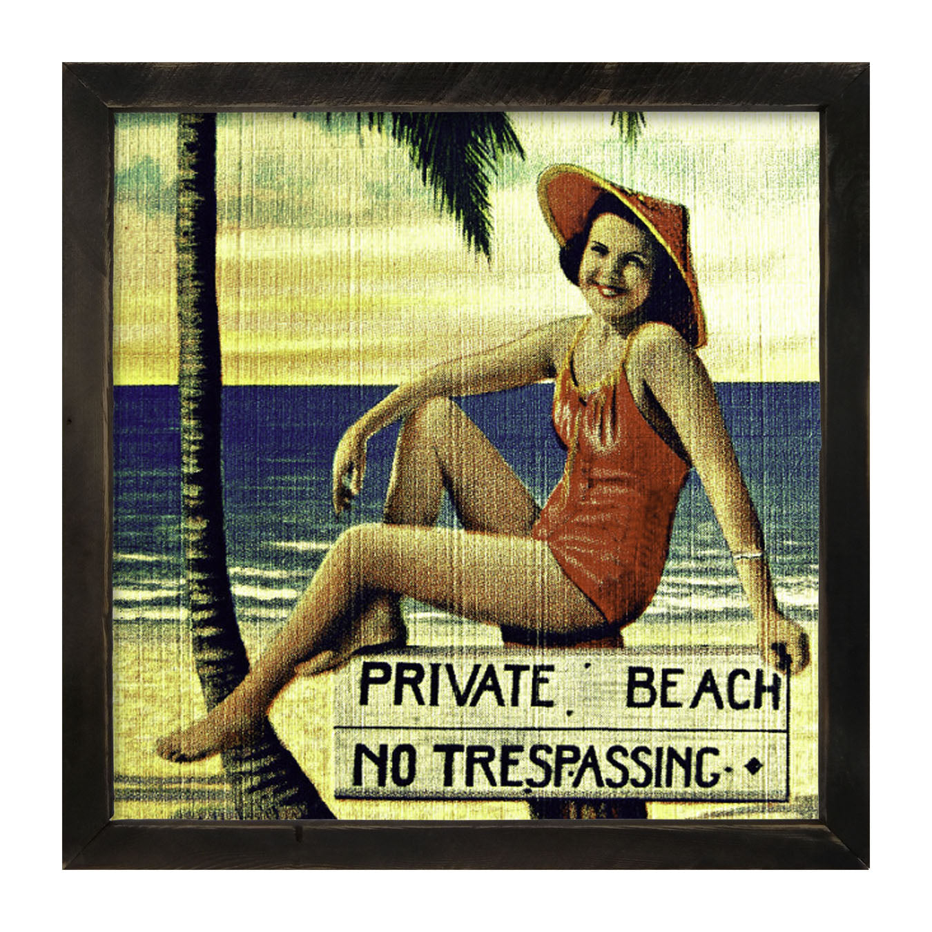 Private Beach - Framed art