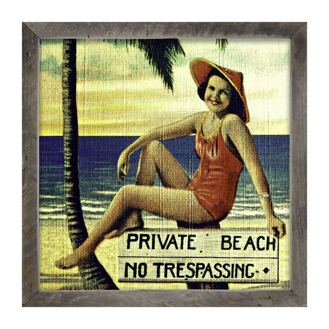 Private Beach - Framed art