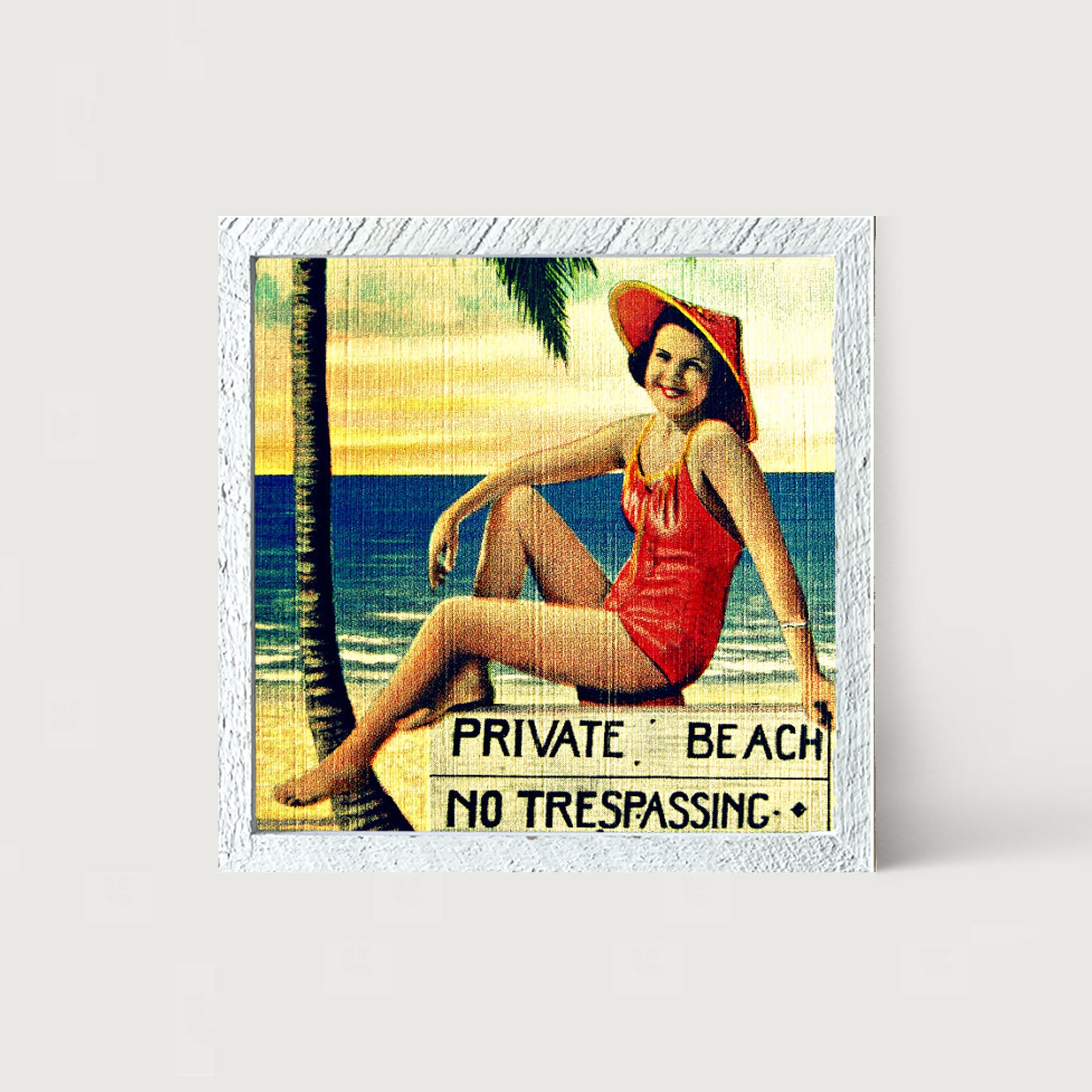Private Beach - Framed art
