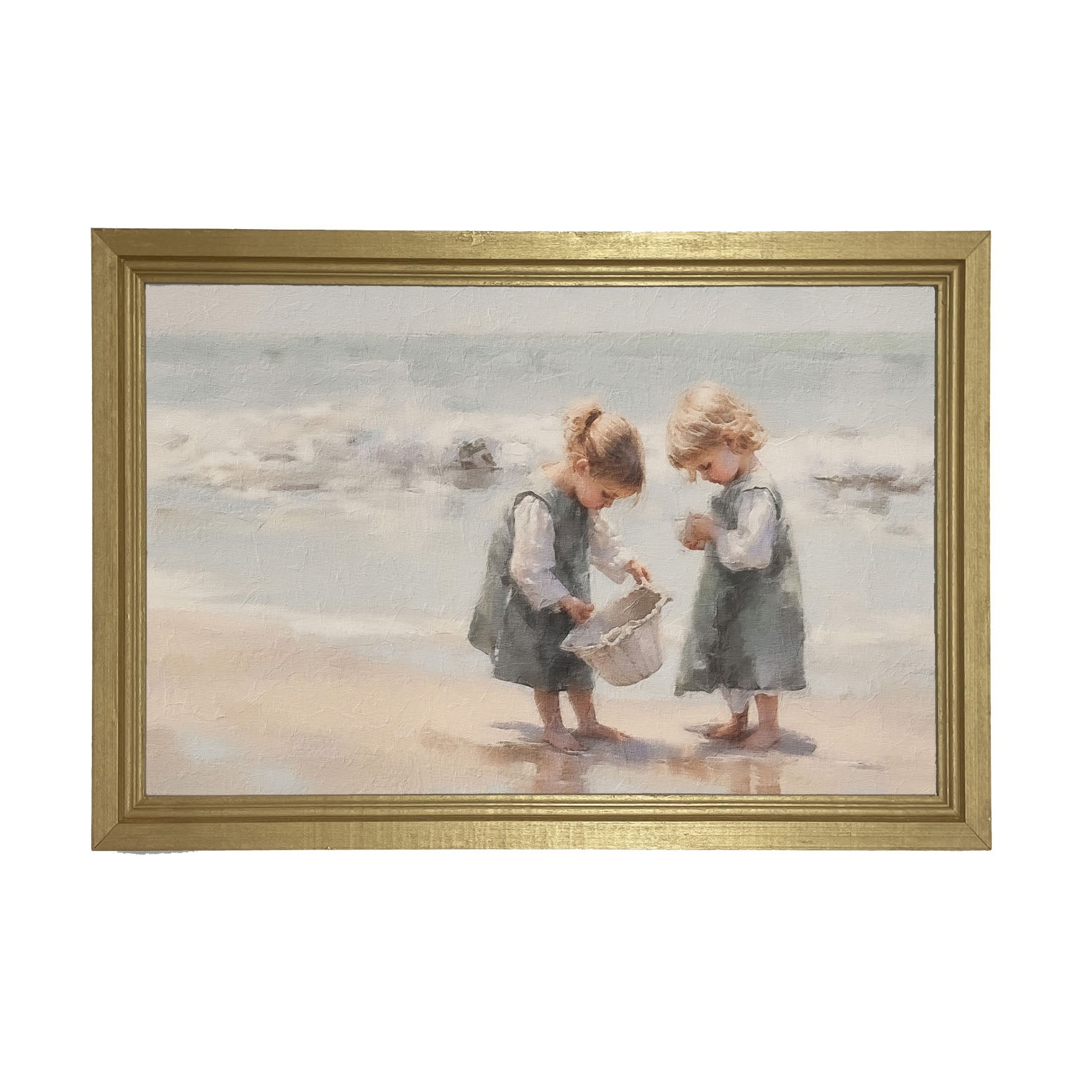 Collecting Shells - Framed art