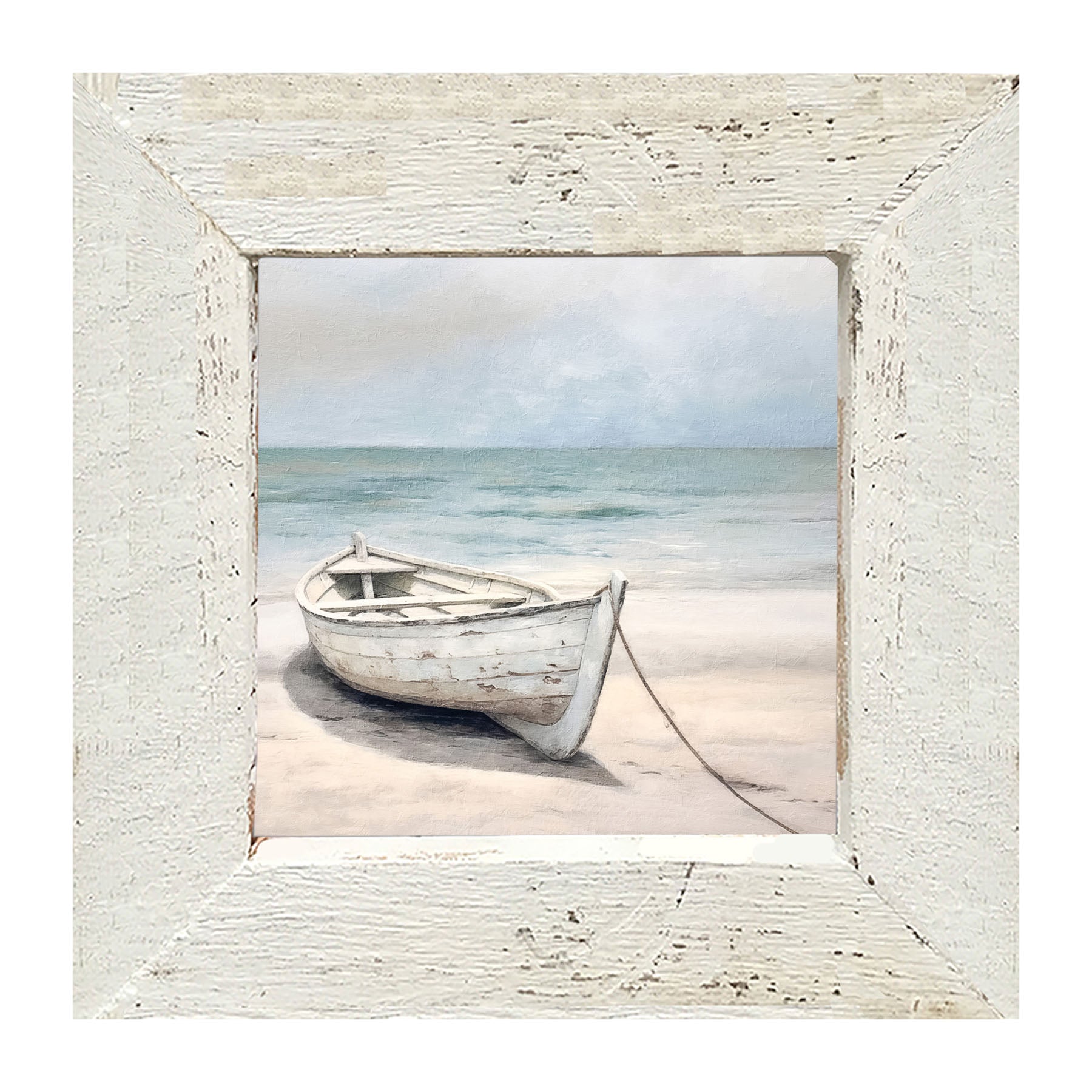 LAFOREST Print Watercolor Boats Picture outlet Wood Frame 17x15” 1 of 2