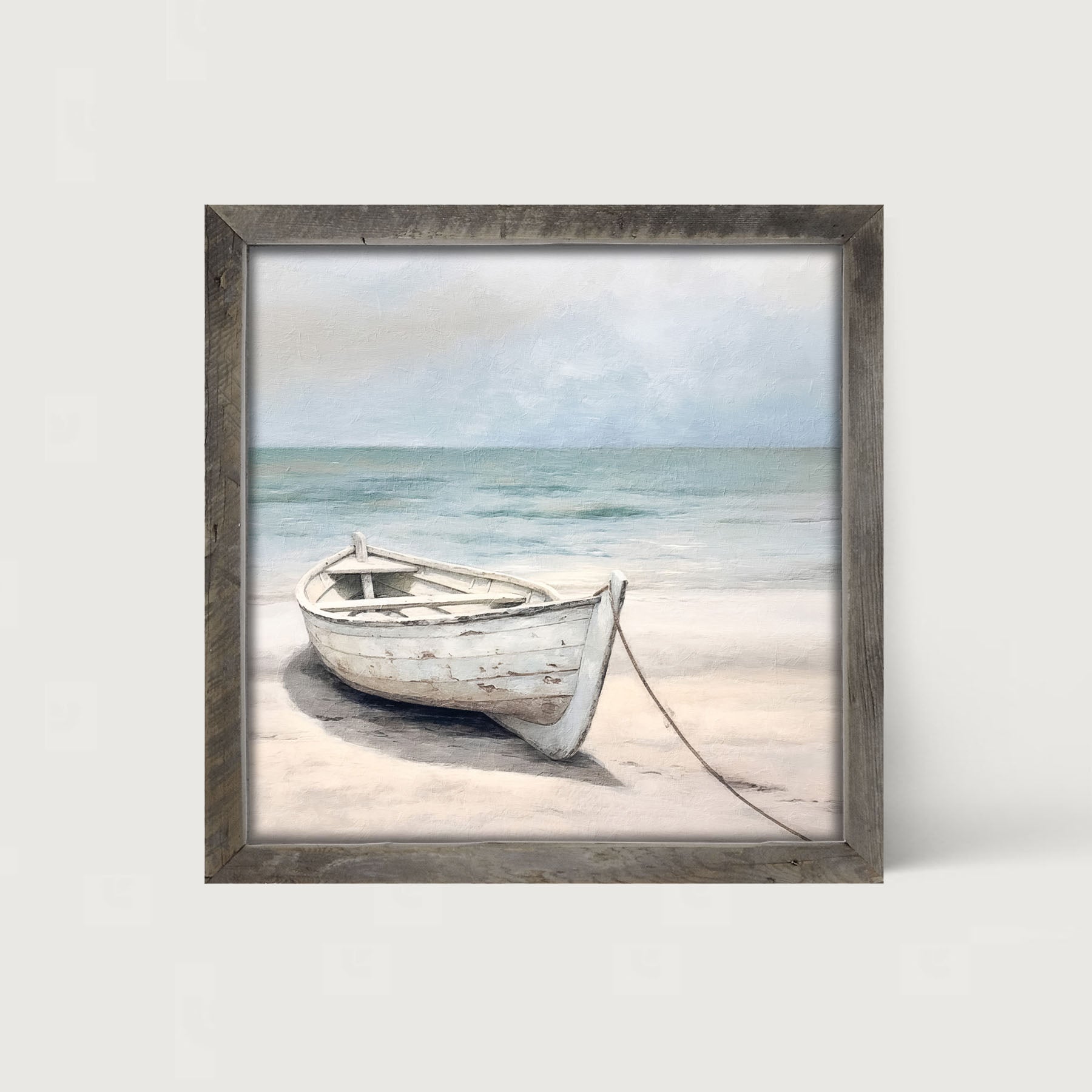 Wooden boat - Framed art