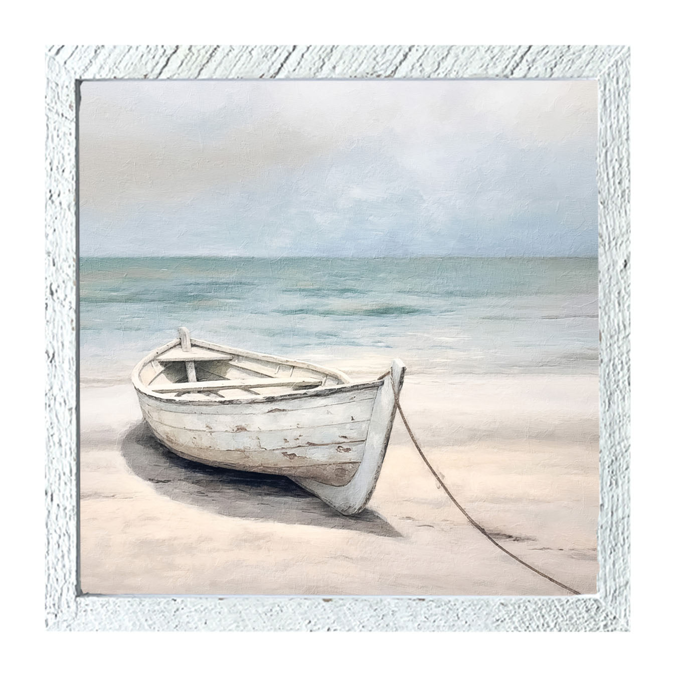 Wooden boat - Framed art