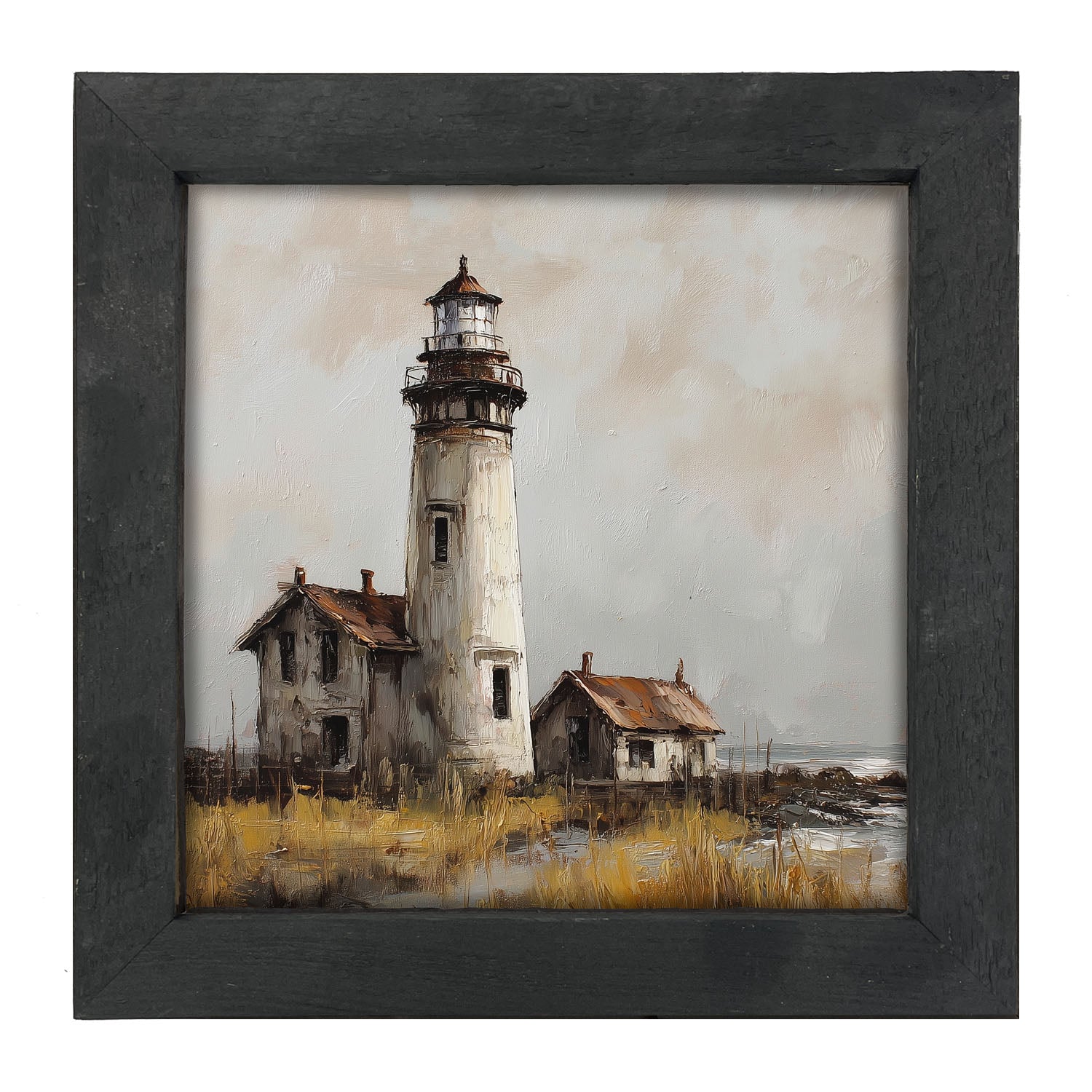 Ocean Island - Old Lighthouse - Framed Art