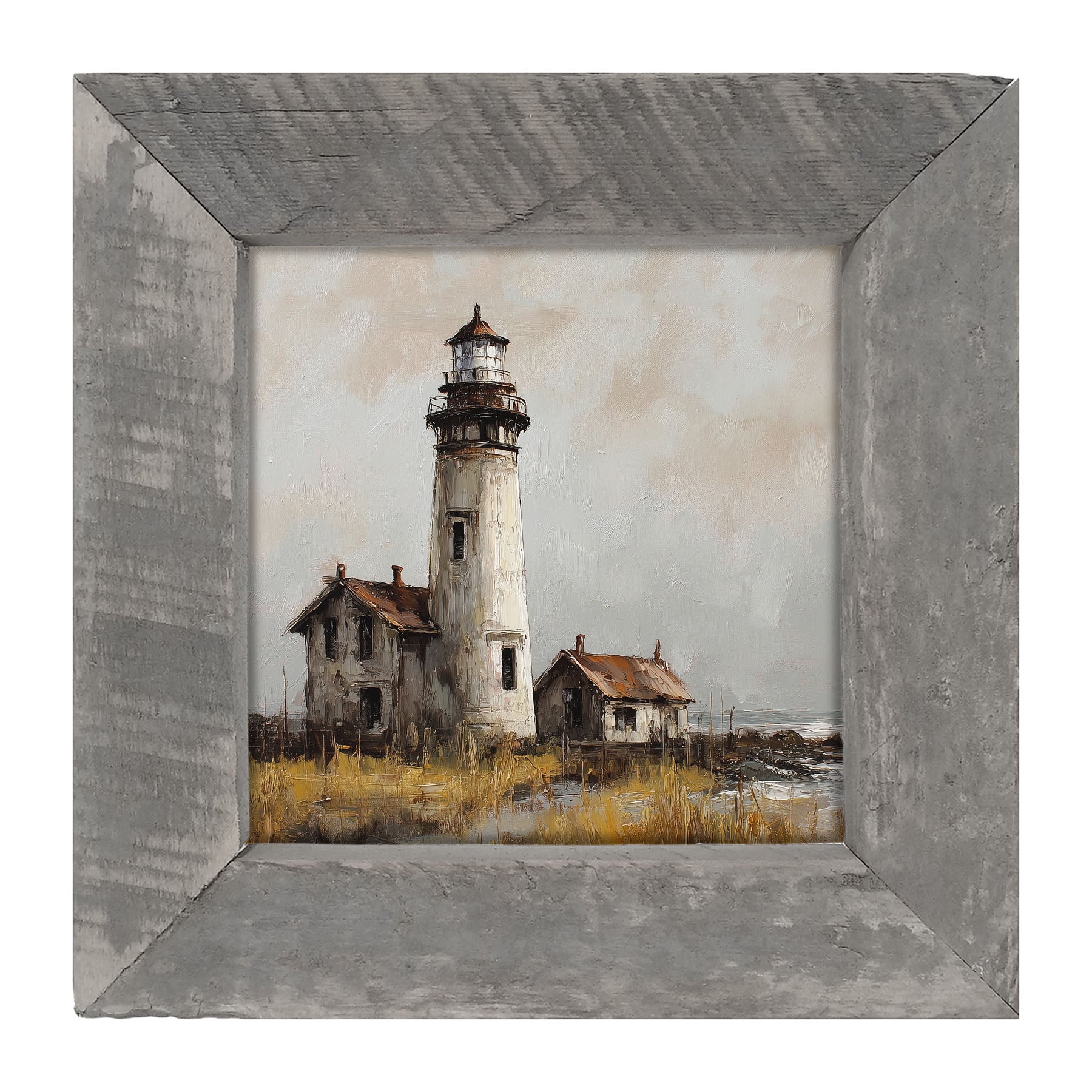 Ocean Island - Old Lighthouse - Framed Art