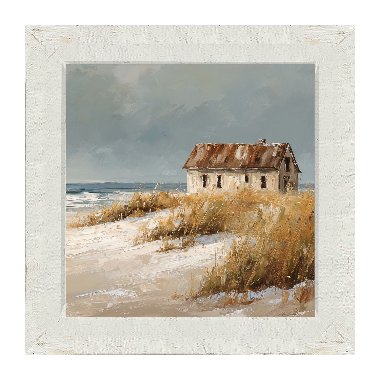 Ocean Island - Cottage - Framed Art