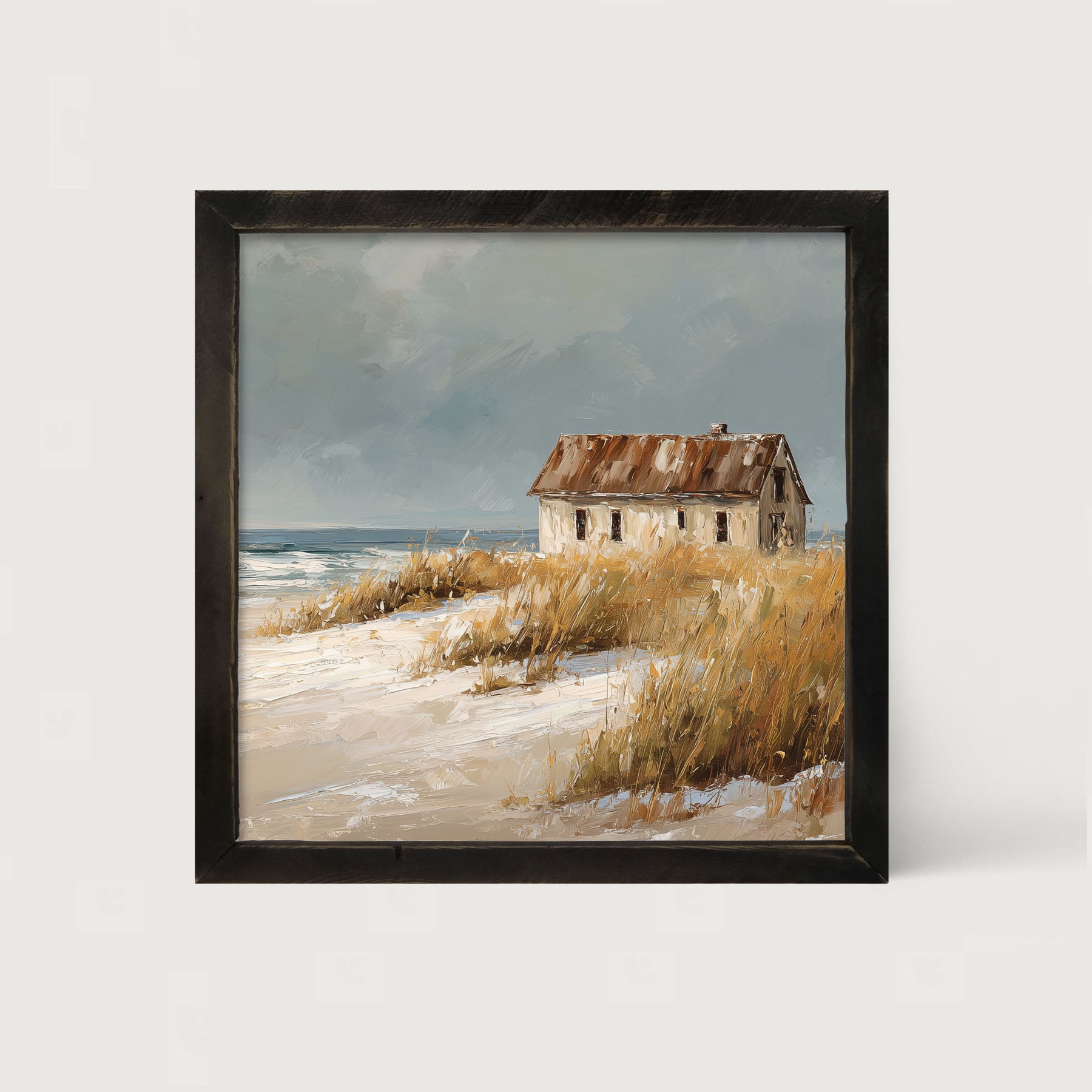 Ocean Island - Cottage - Framed Art