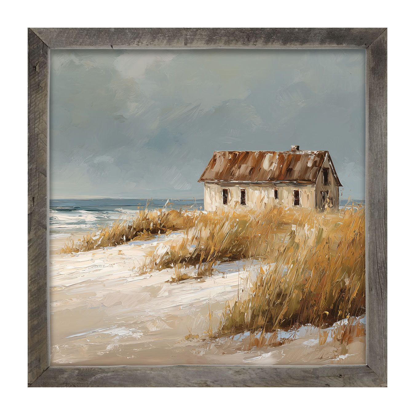Ocean Island - Cottage - Framed Art