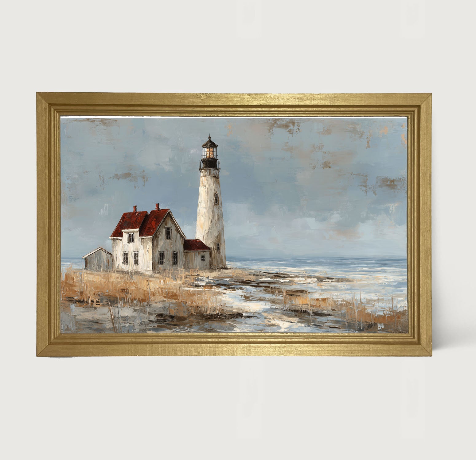 Ocean Island - Lighthouse with Red Roof