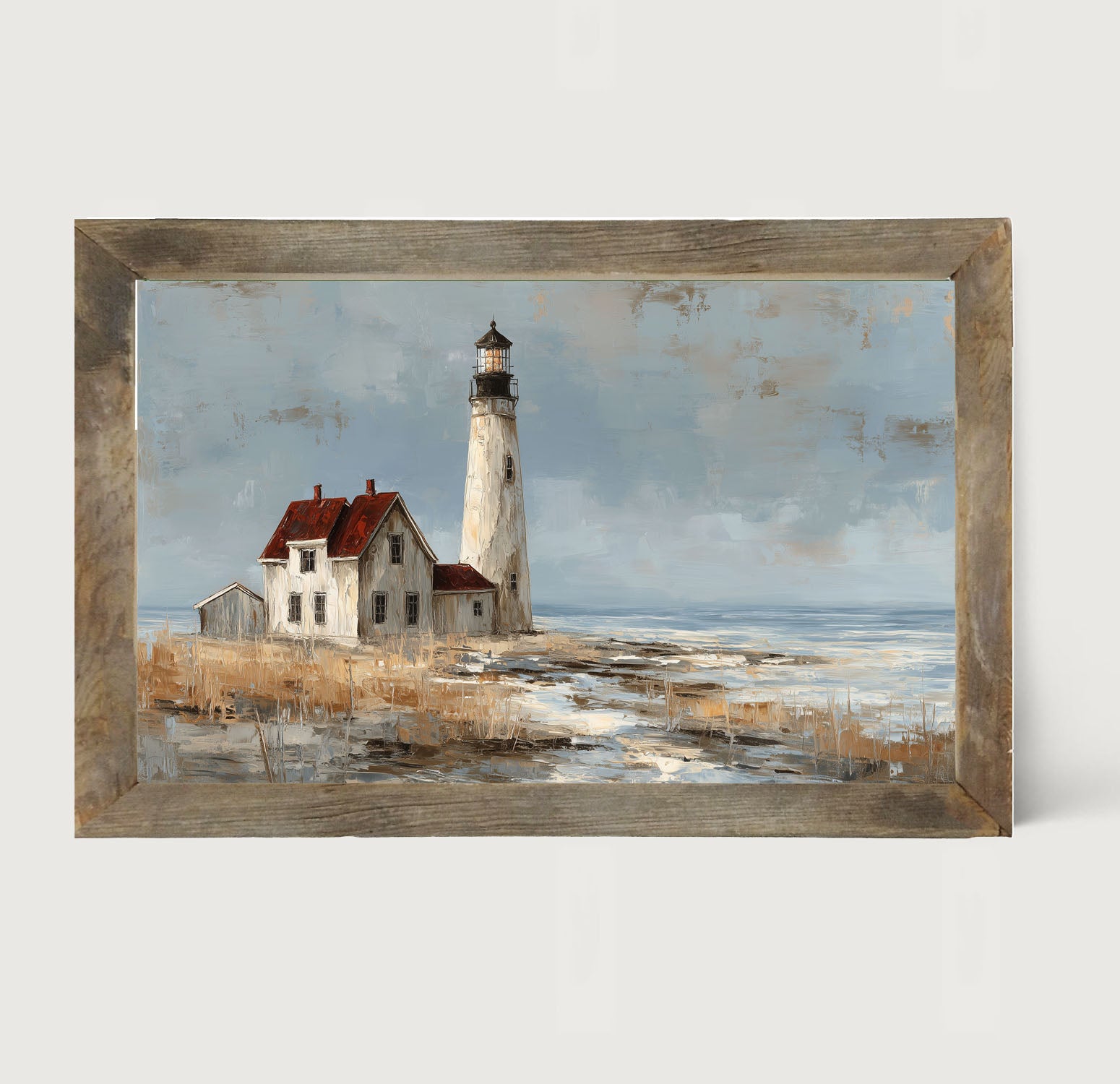 Ocean Island - Lighthouse with Red Roof