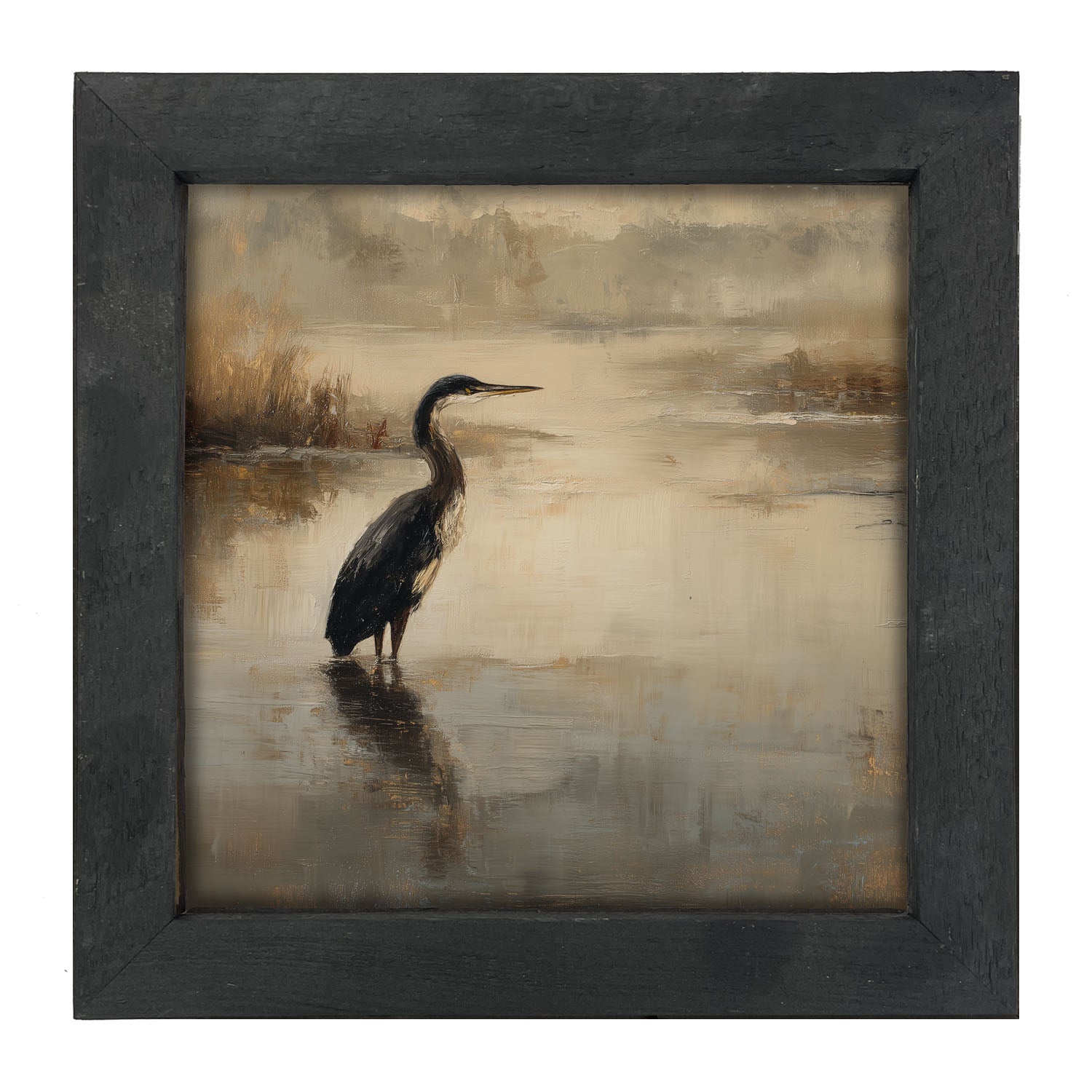 Pelican in the Water - Framed Art