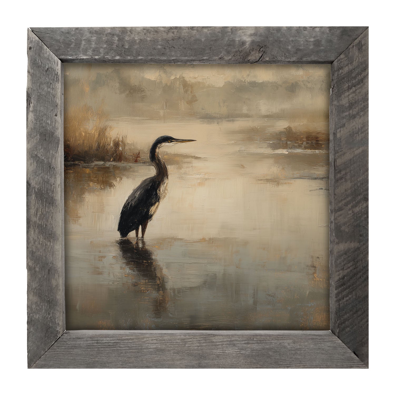 Pelican in the Water - Framed Art
