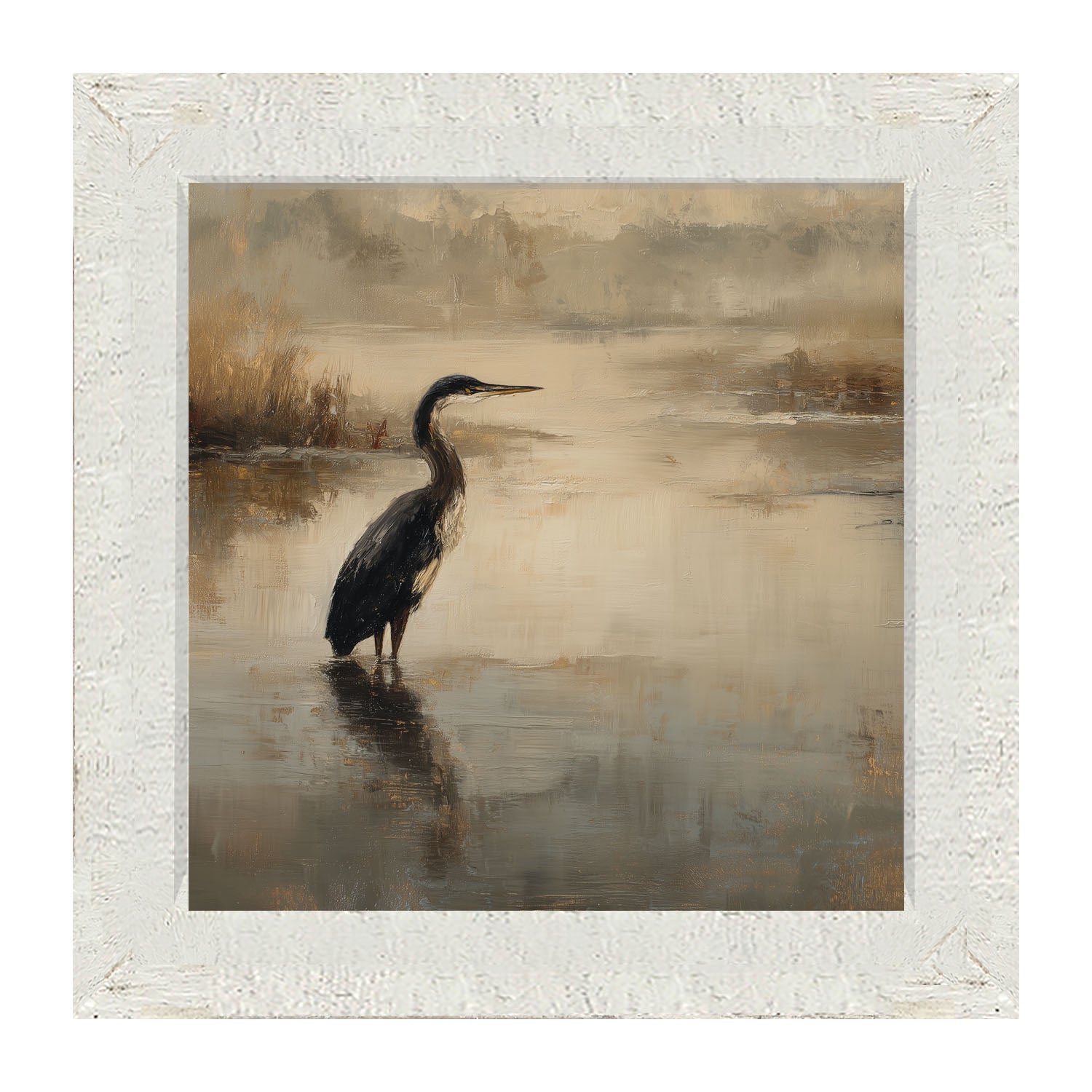 Pelican in the Water - Framed Art