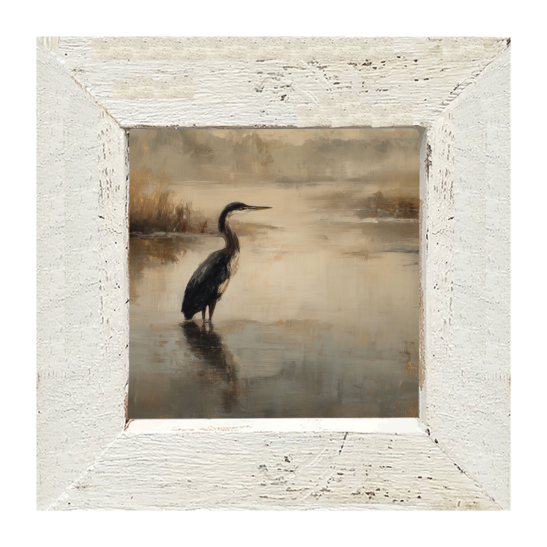 Pelican in the Water - Framed Art